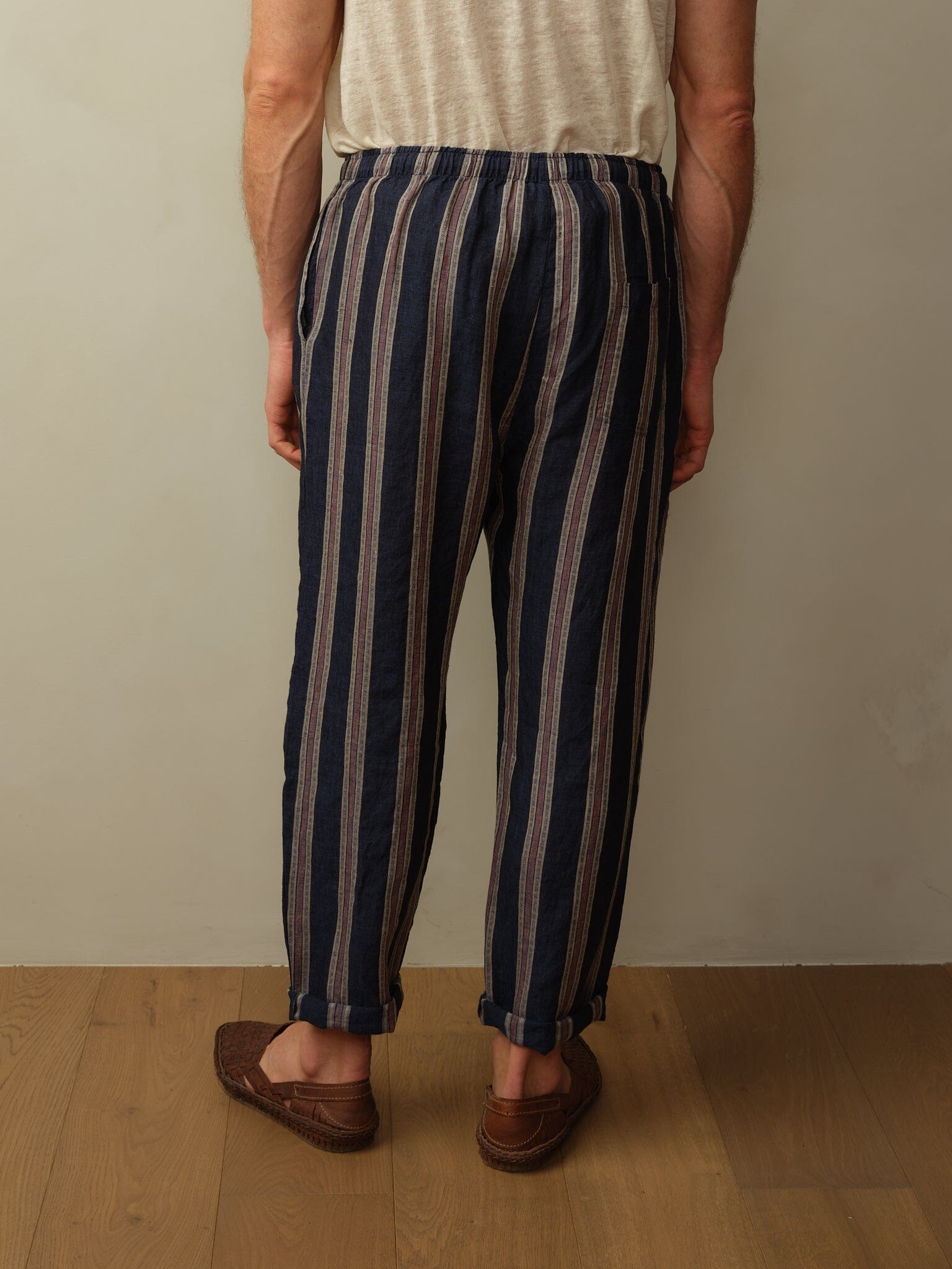 Bali Pant in Embroidered Linen