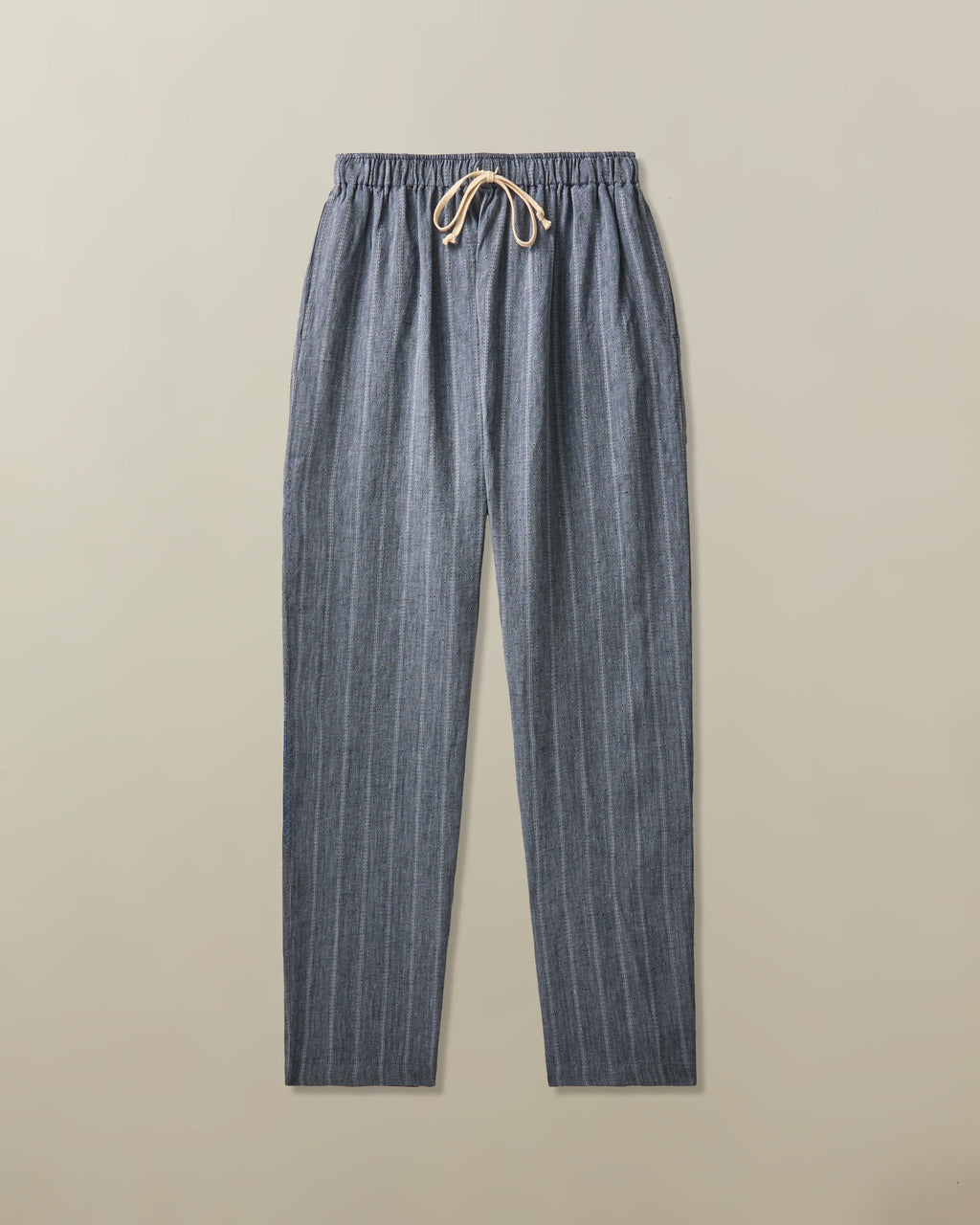 Bali Drawstring Pant in Linen Jacquard