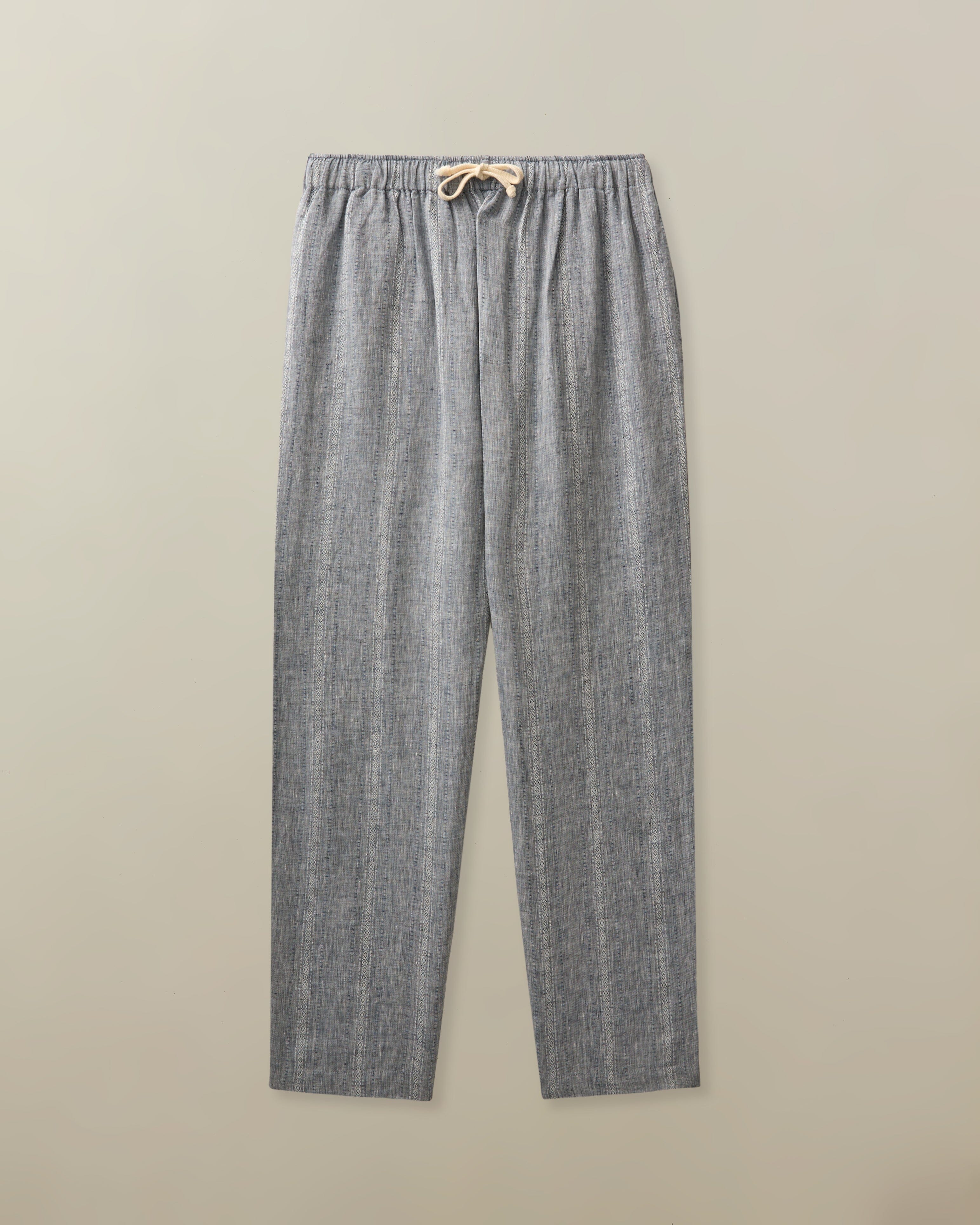 Bali Pant in Linen Jacquard