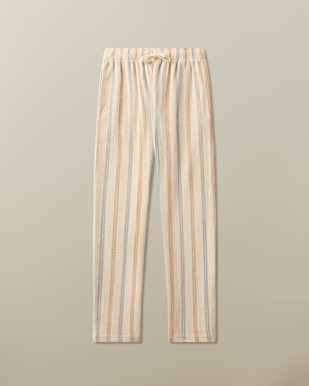 Bali Drawstring Pant in Organic Cotton Seersucker
