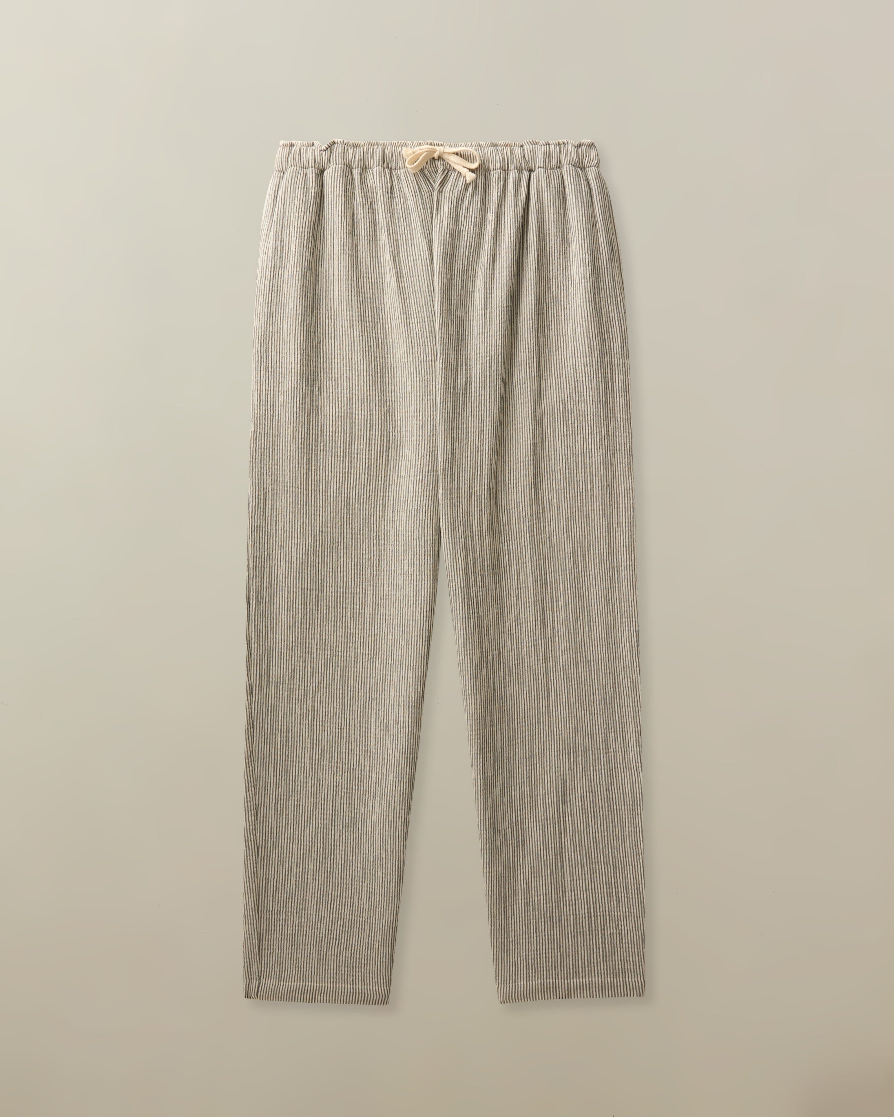 Bali Pant in Organic Cotton Seersucker