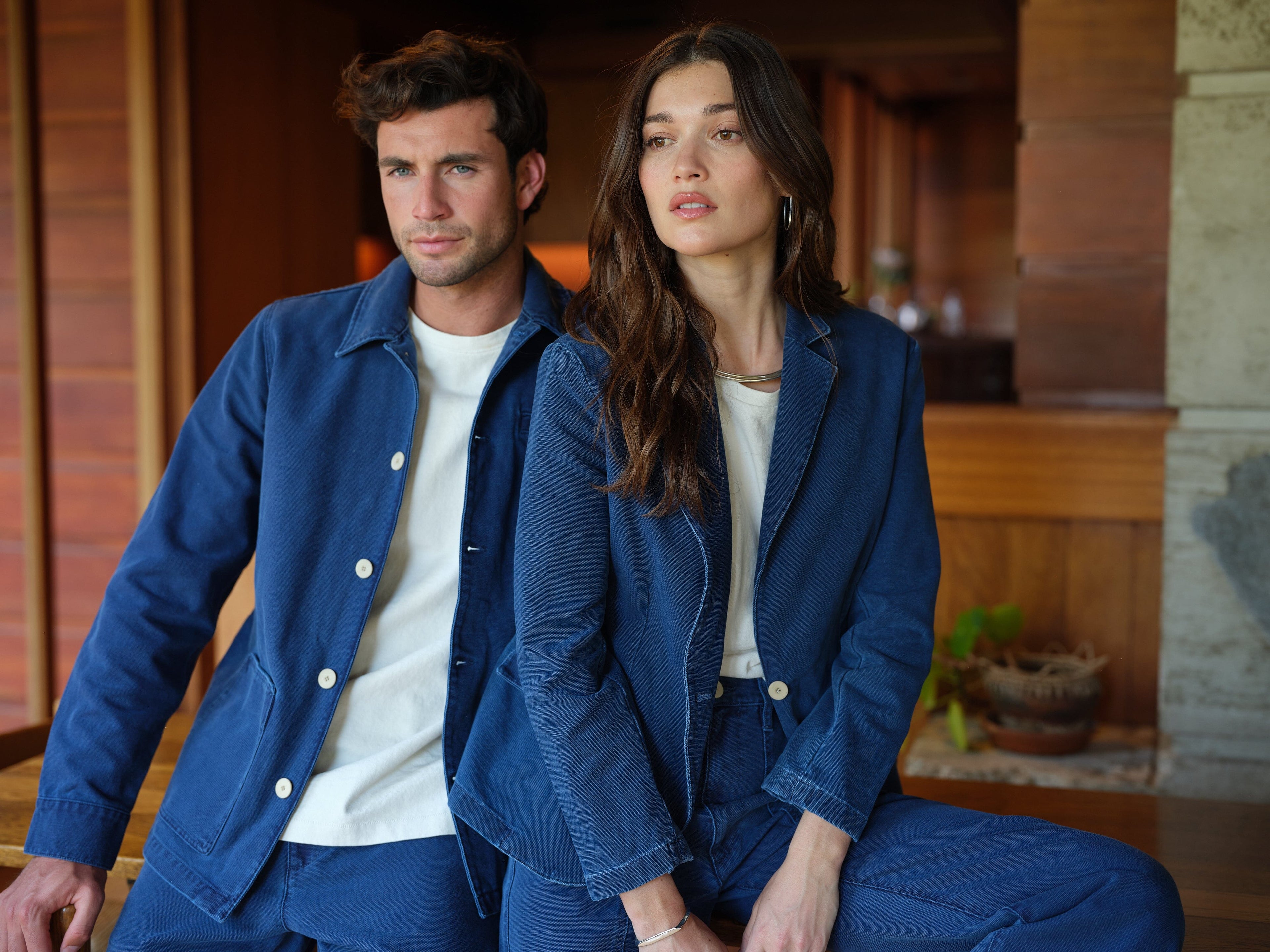 Blake Blazer Unlined in Organic Cotton