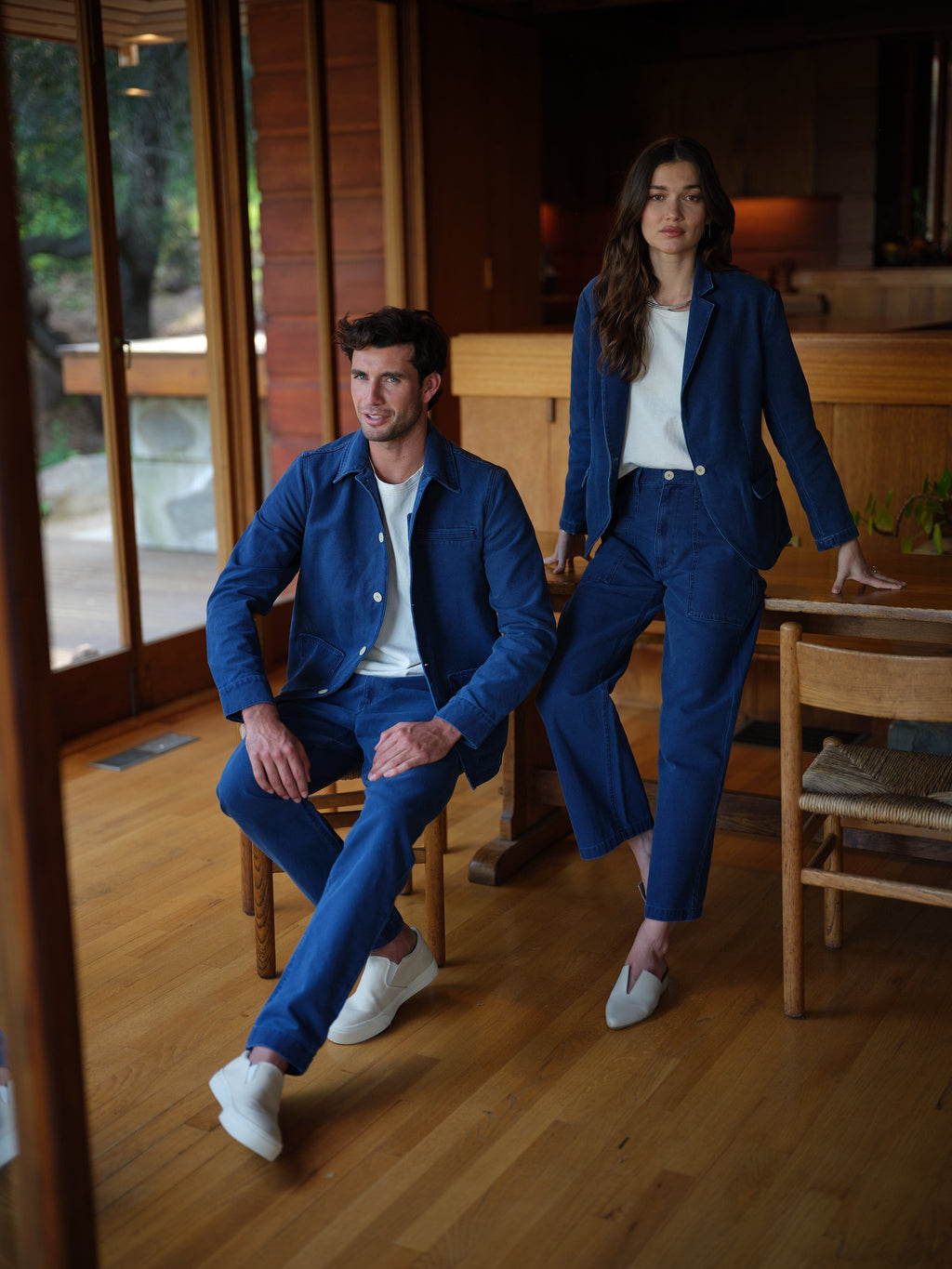 Blake Blazer Unlined in Organic Cotton