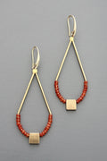 David Aubrey Jewelry - FERE90  Faceted Carnelian Earrings