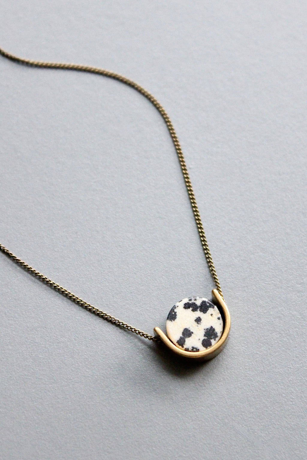 David Aubrey Jewelry - HYL116 Mini Dalmatian Pendant Necklace