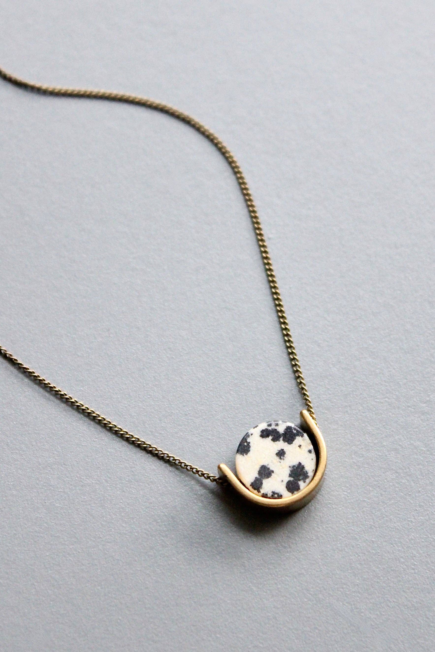 David Aubrey Jewelry - HYL116 Mini Dalmatian Pendant Necklace