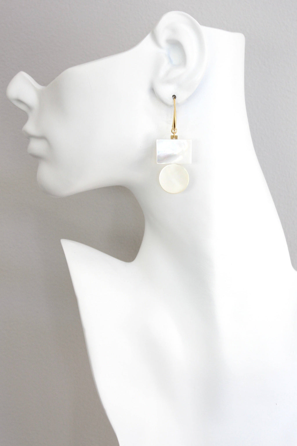 David Aubrey Jewelry - ISLE17 Mother-of-Pearl Geometric Earrings