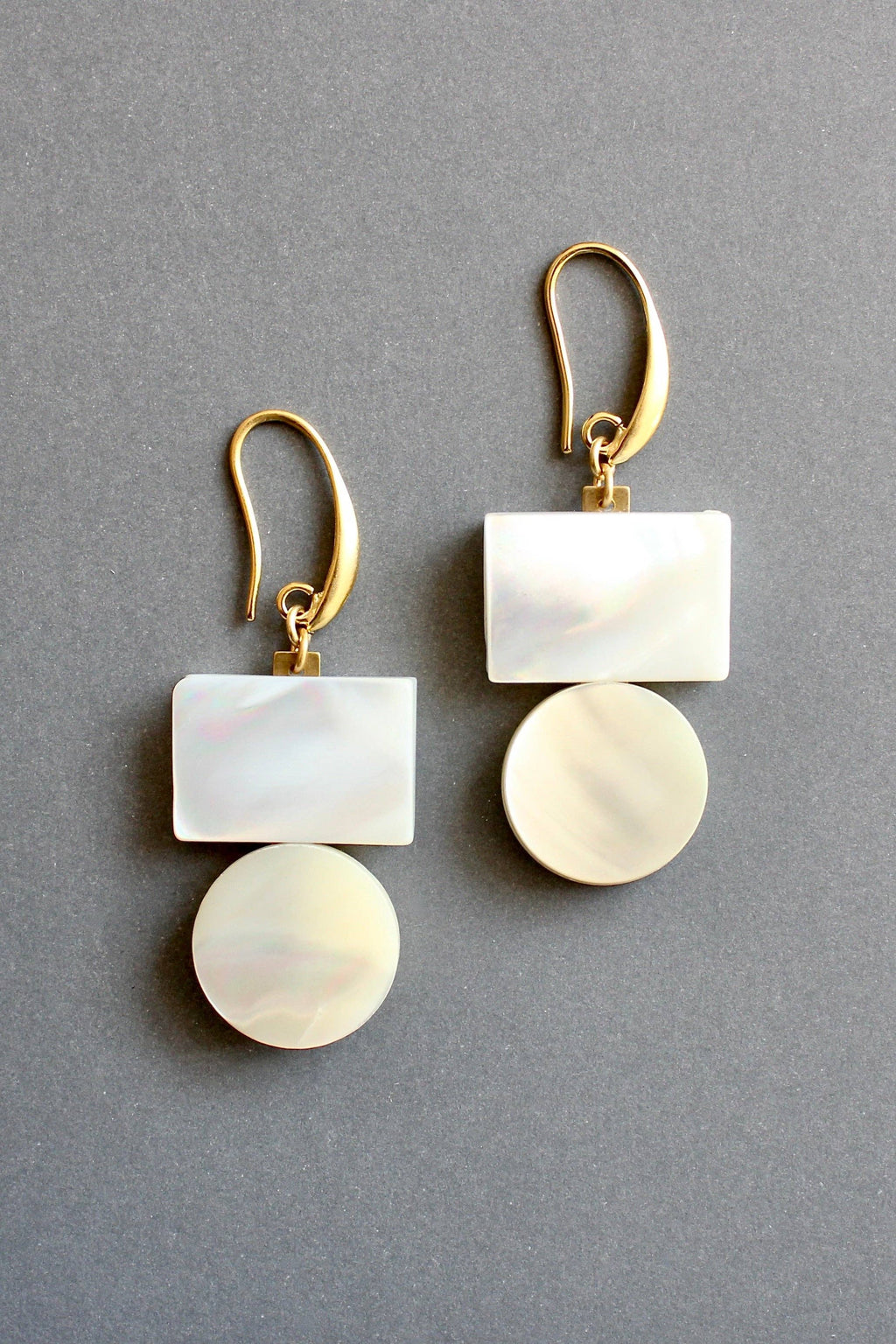 David Aubrey Jewelry - ISLE17 Mother-of-Pearl Geometric Earrings