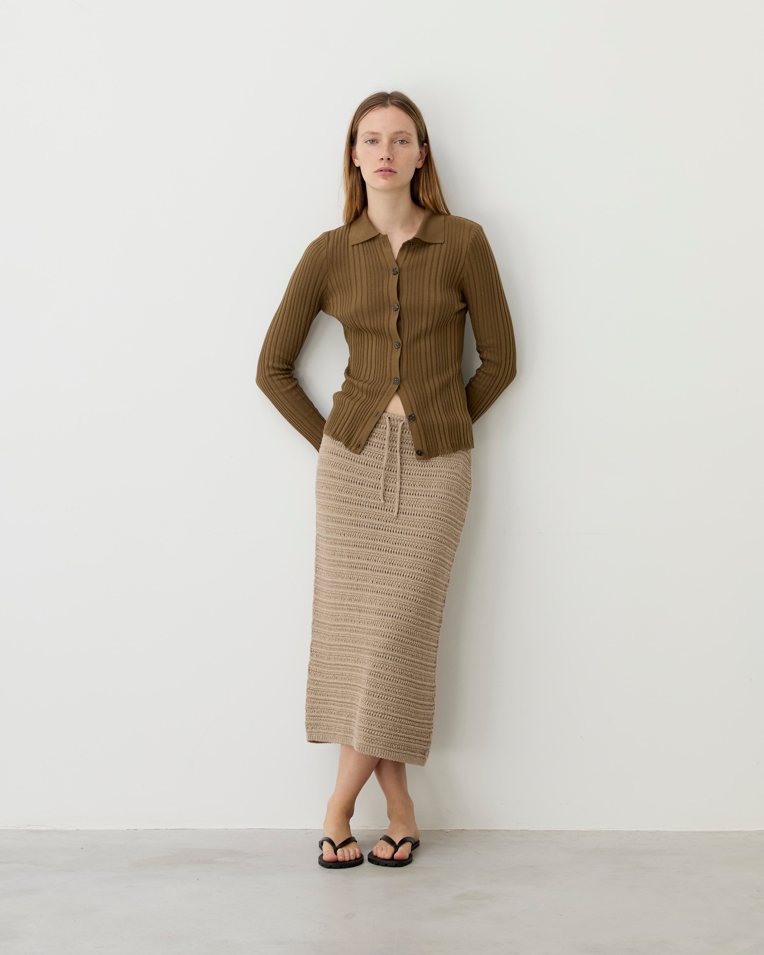 Diarte - Osma Dark Olive Cardigan