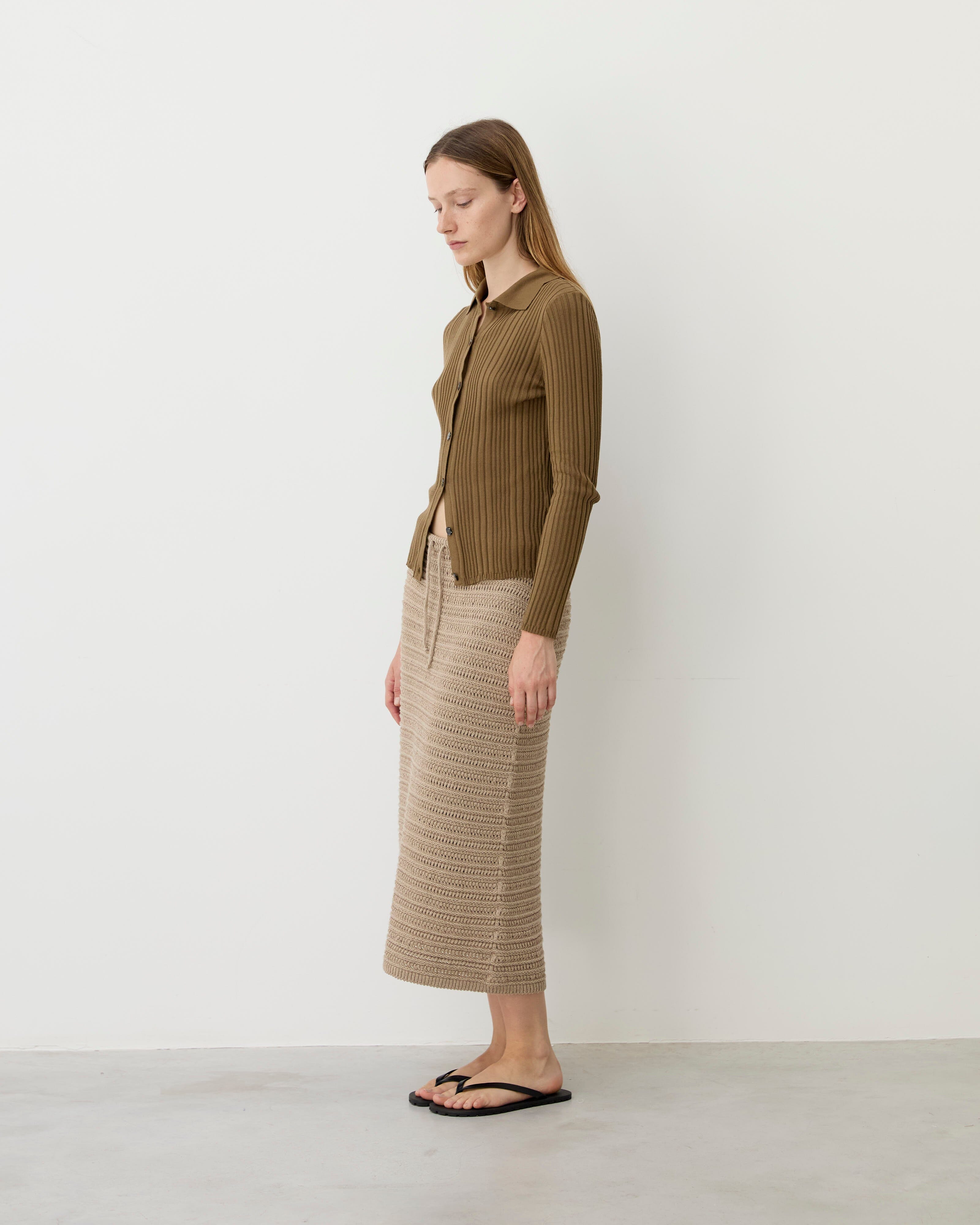 Diarte - Osma Dark Olive Cardigan