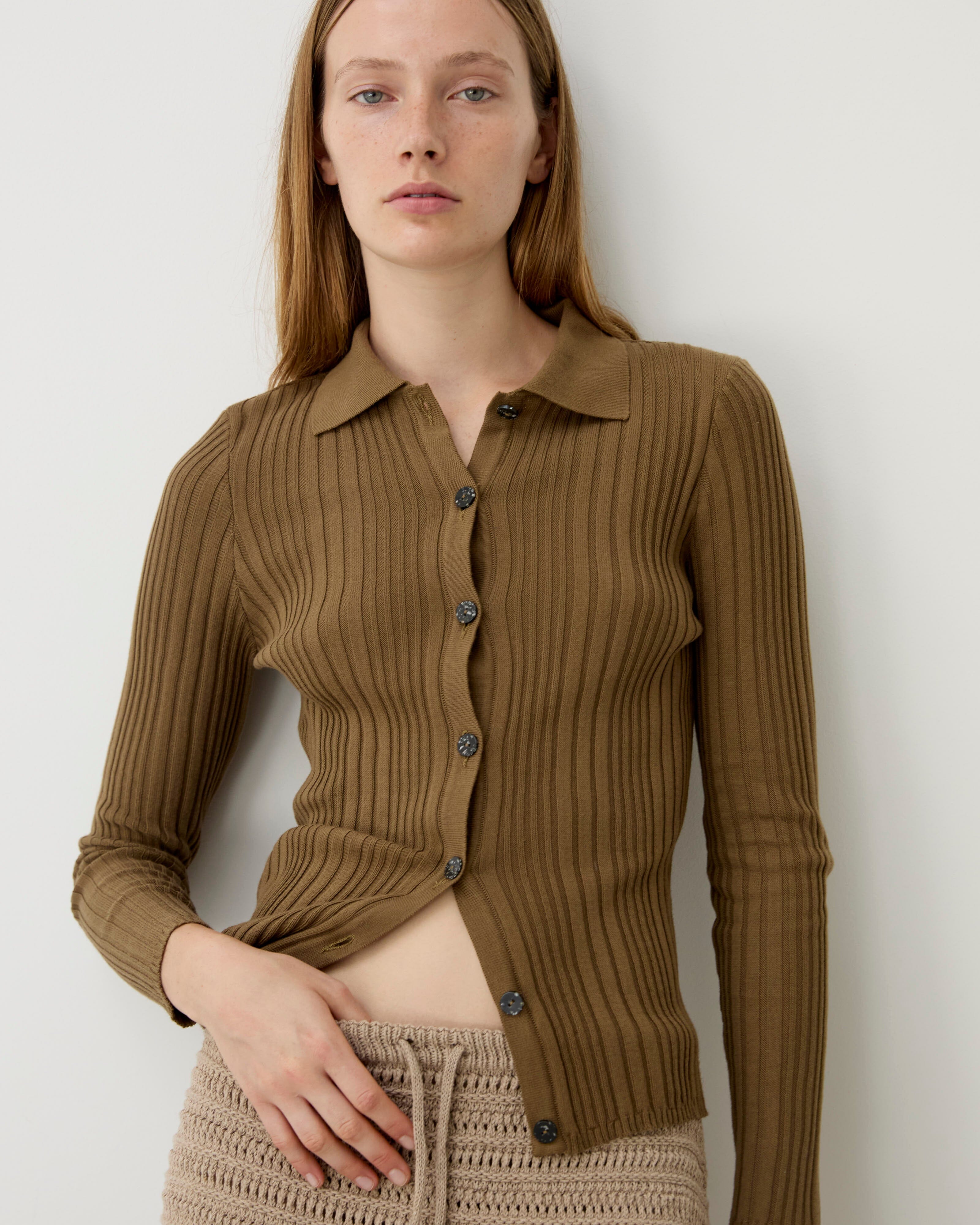 Diarte - Osma Dark Olive Cardigan