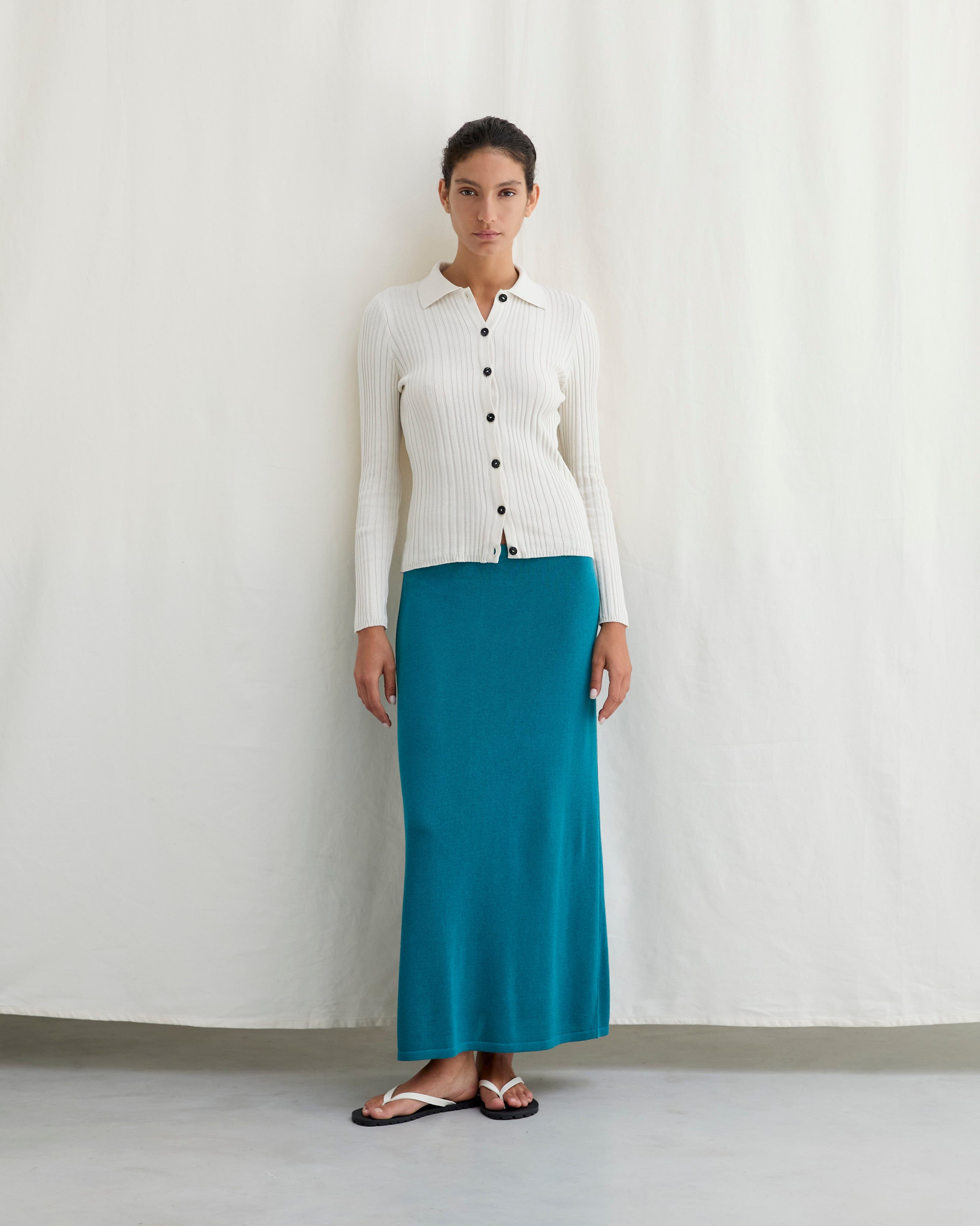 Diarte - Osma White Smoke Cardigan