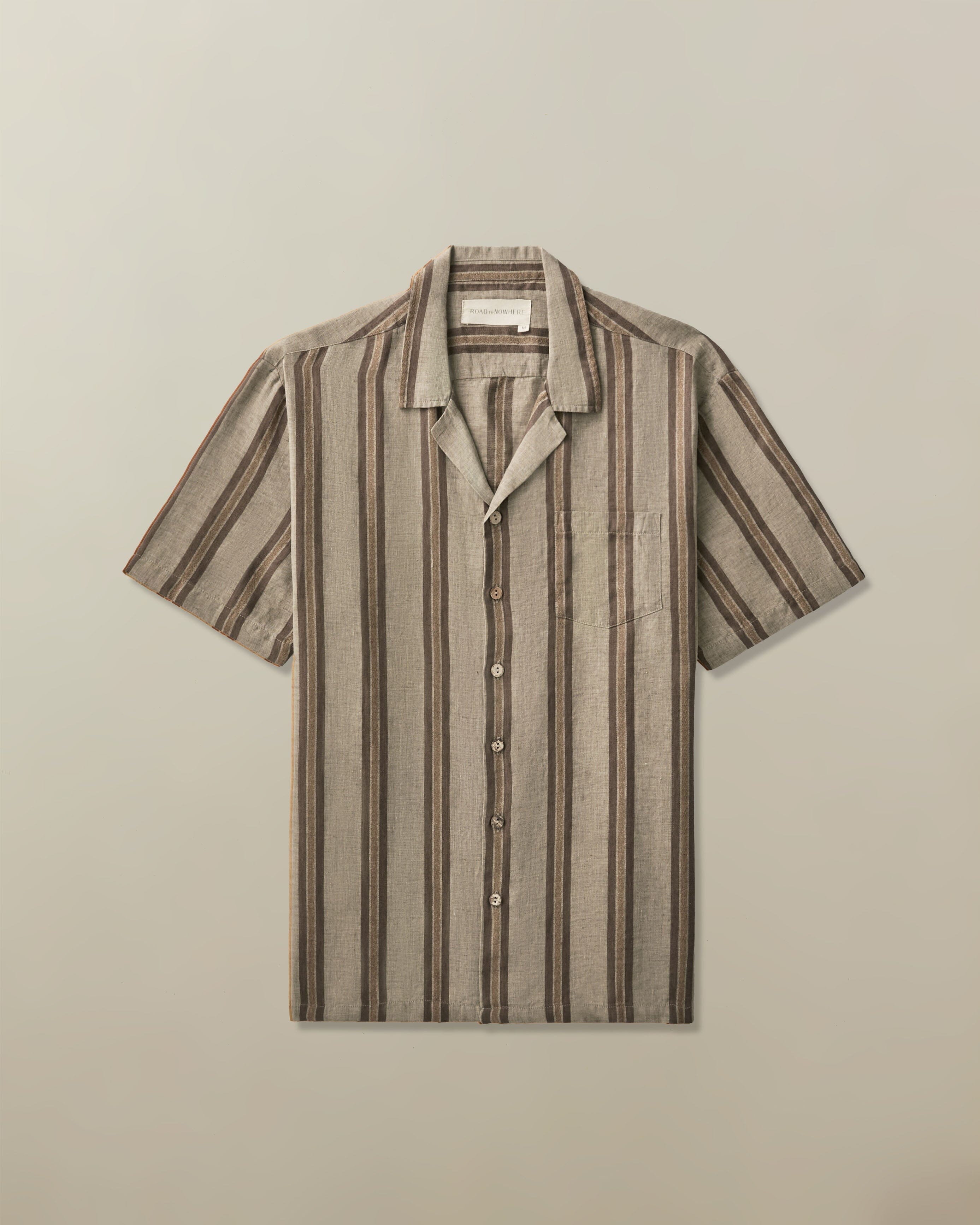 Fez Shirt in Linen Jacquard