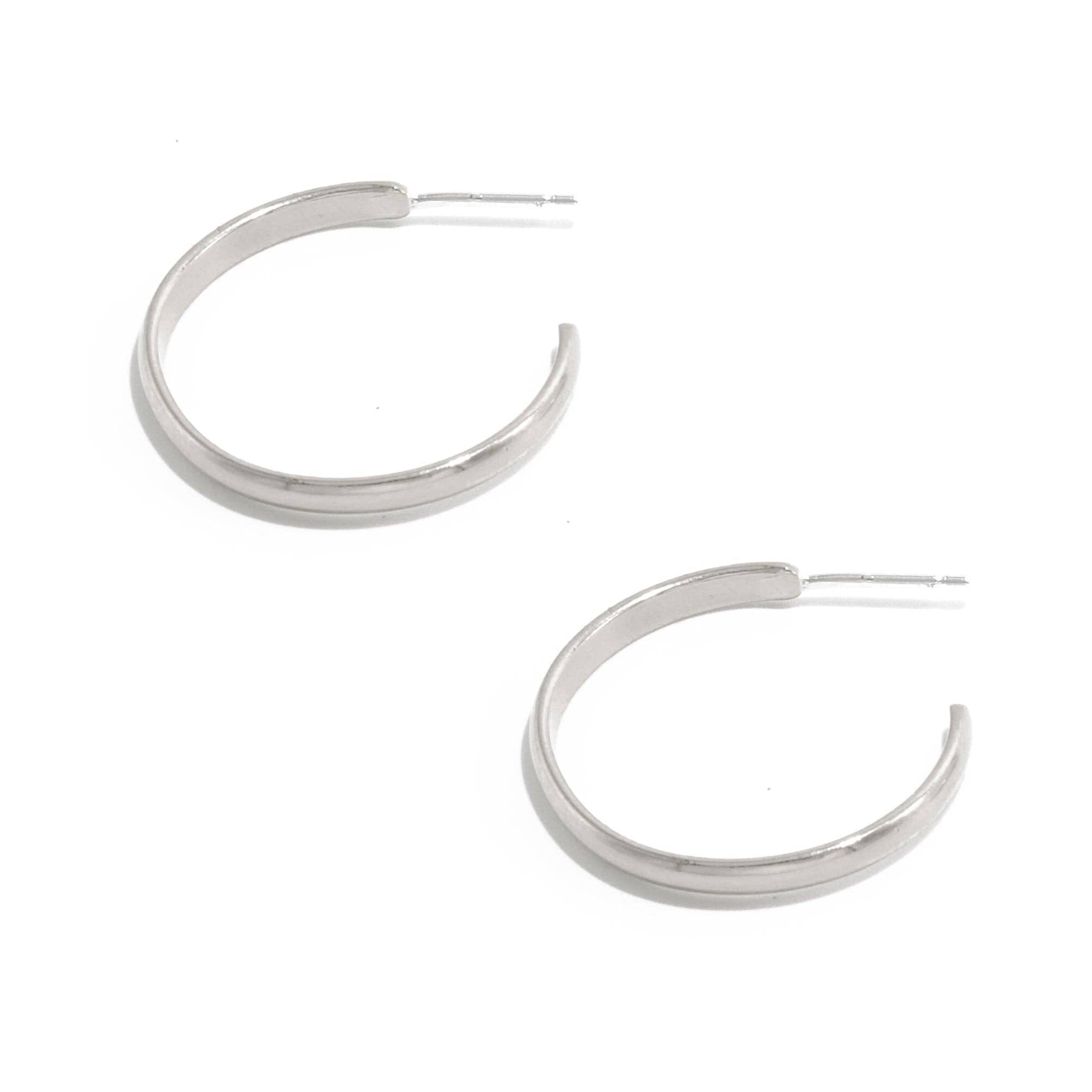 Mana Made Jewelry - Half Round Hoop Earrings