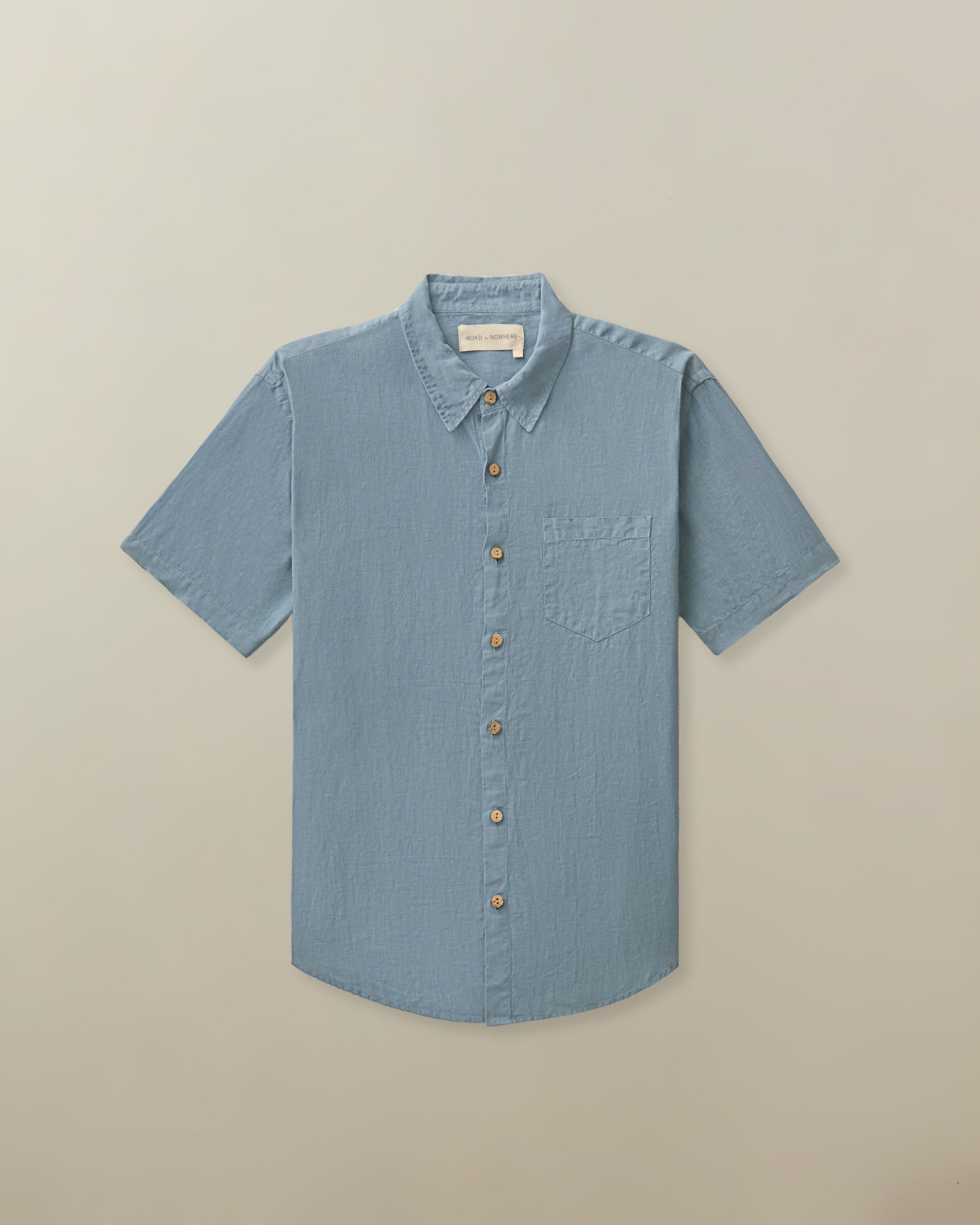 Hudson Shirt in Garment Dyed Linen