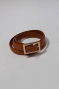 NaNin- Lois Genuine Leather Belt with Gold Hardware