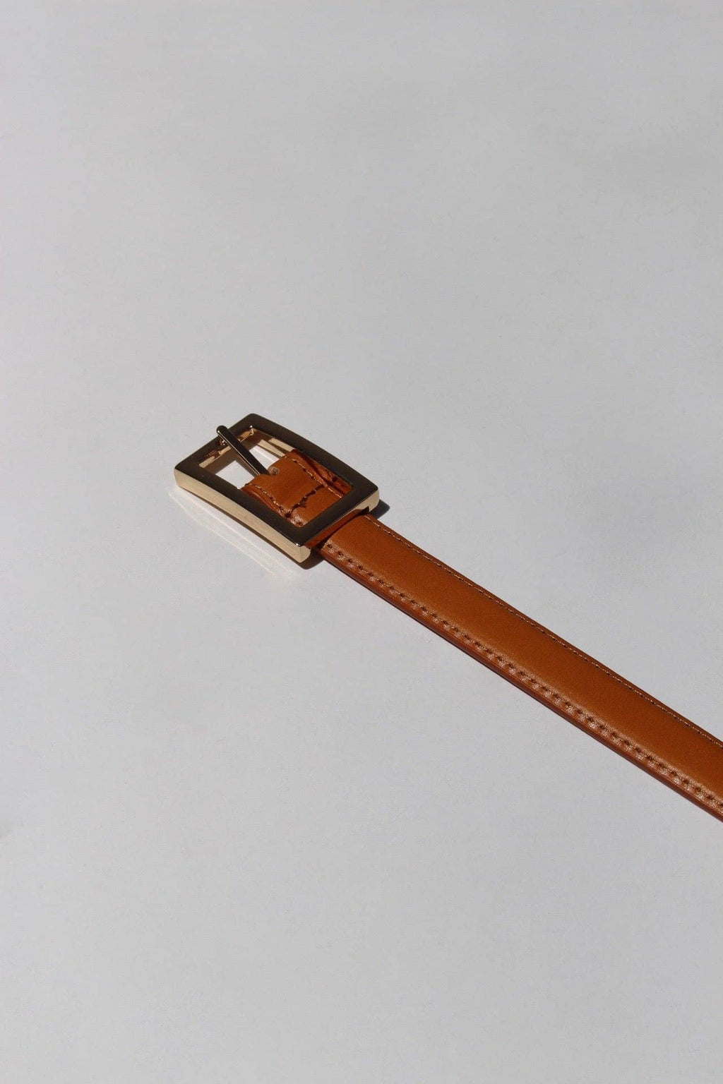 NaNin- Lois Genuine Leather Belt with Gold Hardware