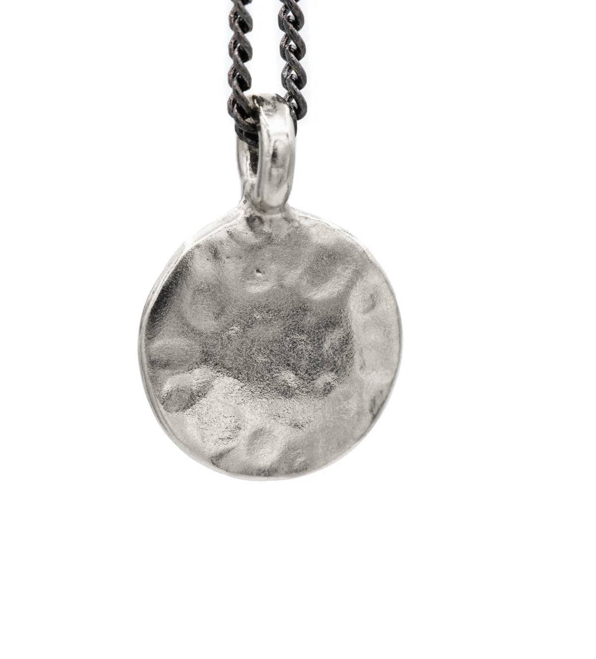 Mana Made Jewelry - Hammered Circle Charm Necklace