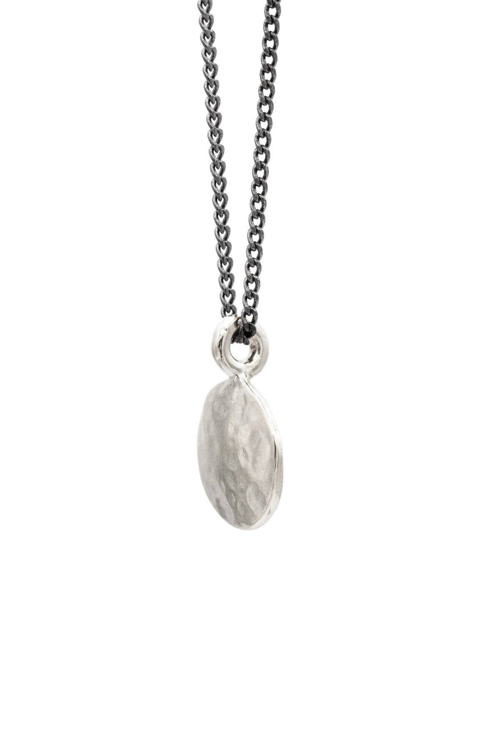 Mana Made Jewelry - Hammered Circle Charm Necklace