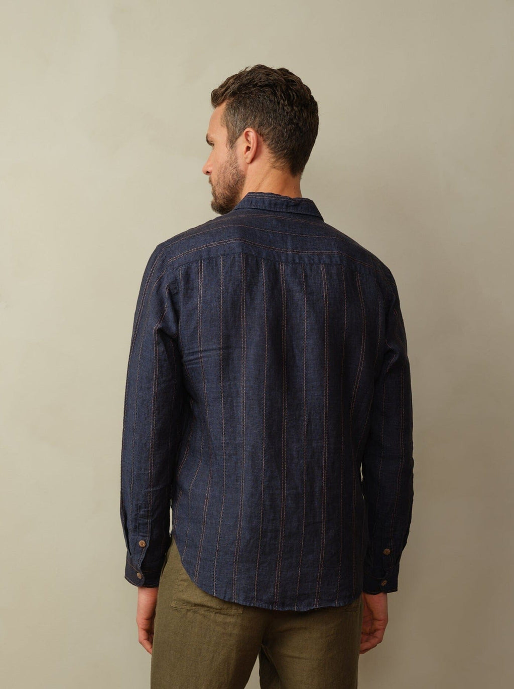 Accord Shirt in Embroidered Linen