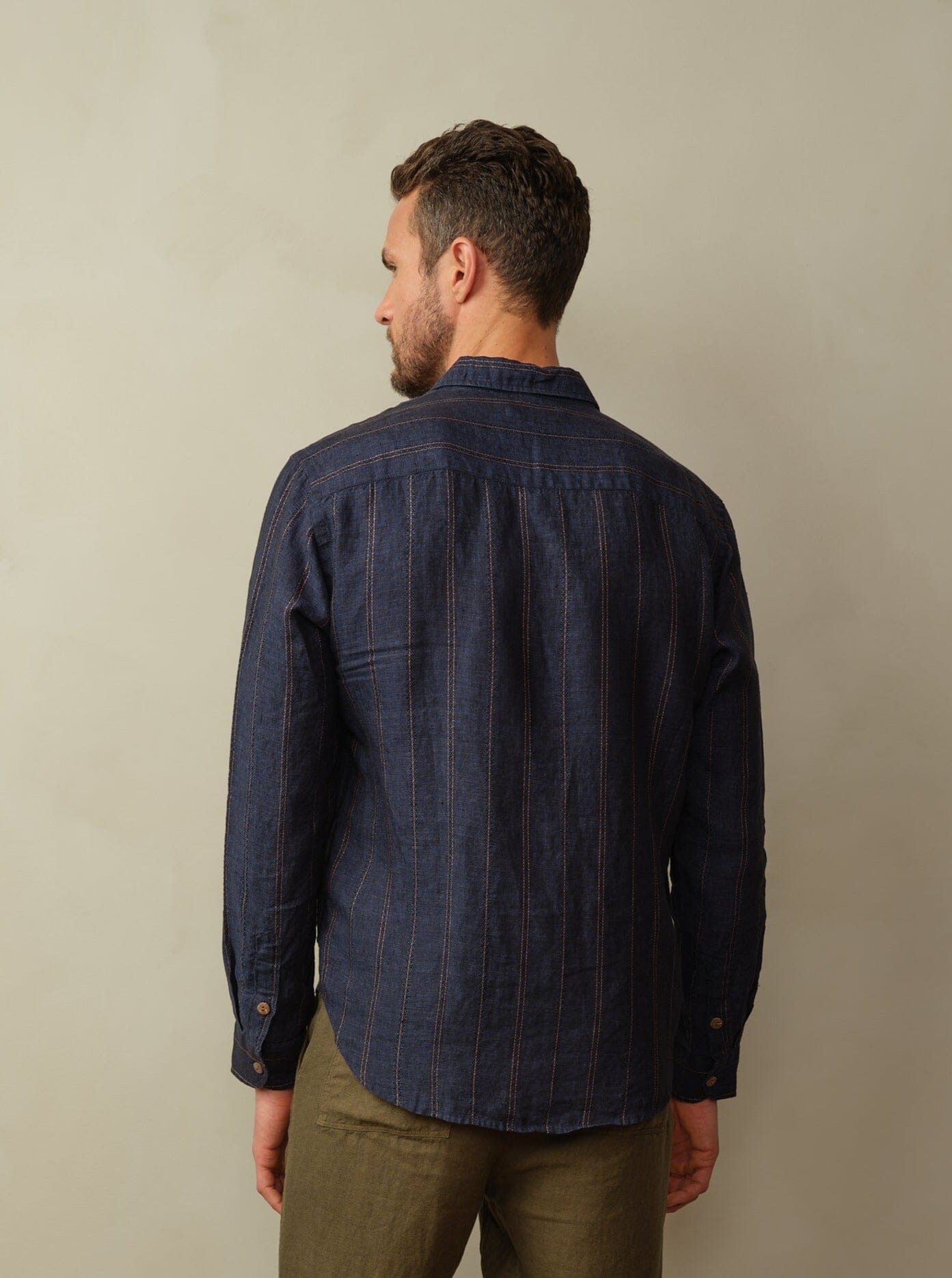 Accord Shirt in Embroidered Linen