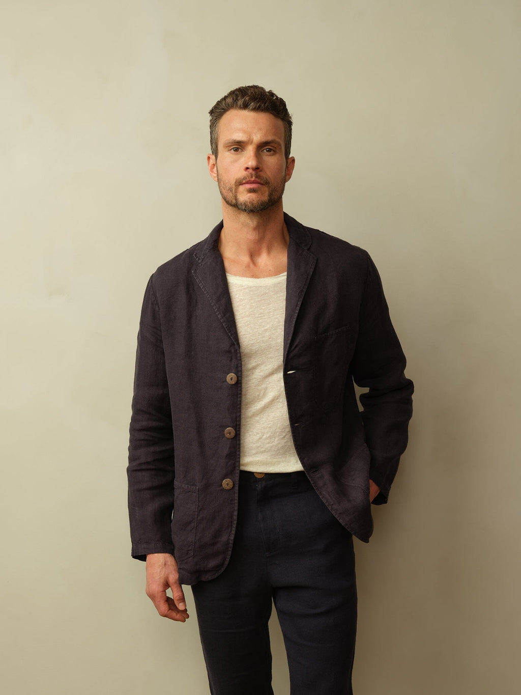 Biarritz Blazer in Linen
