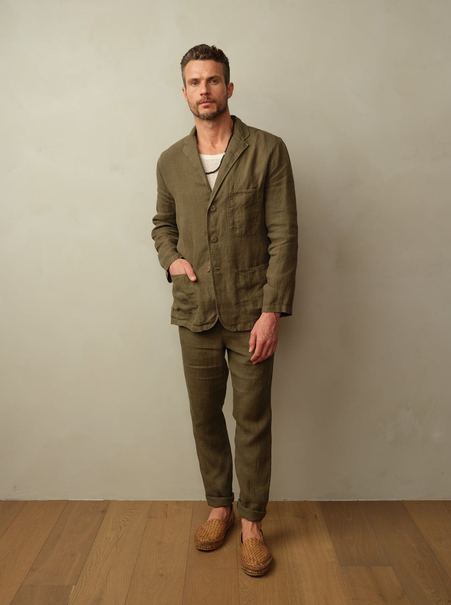 Biarritz Blazer in Linen