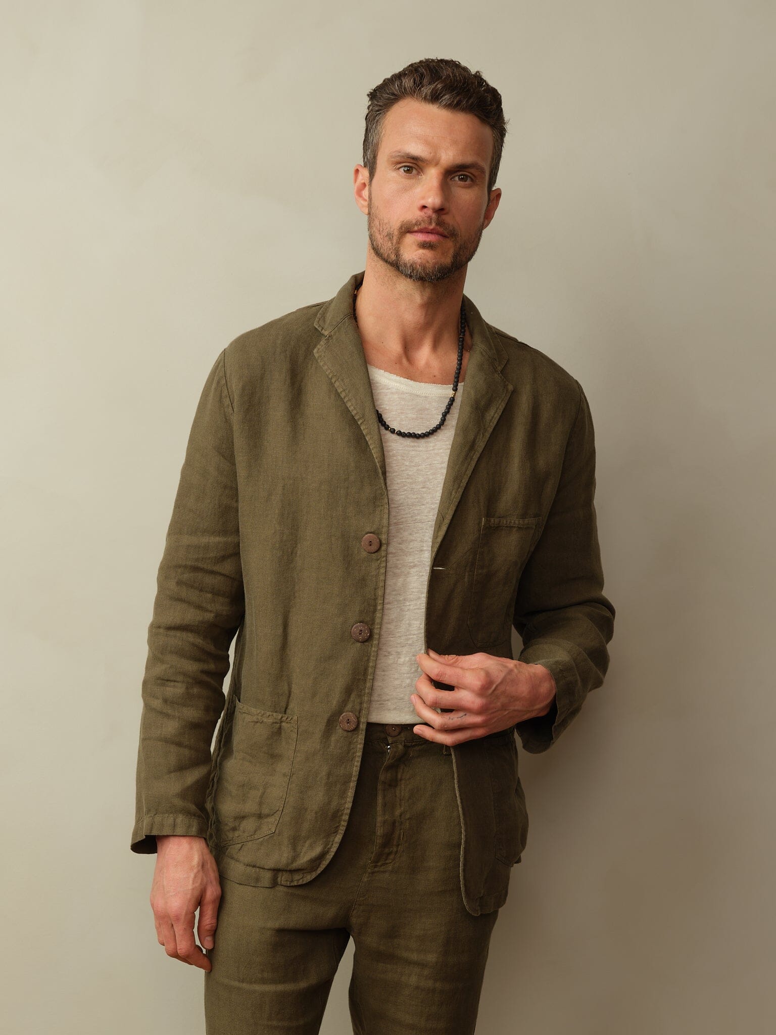 Biarritz Blazer in Linen