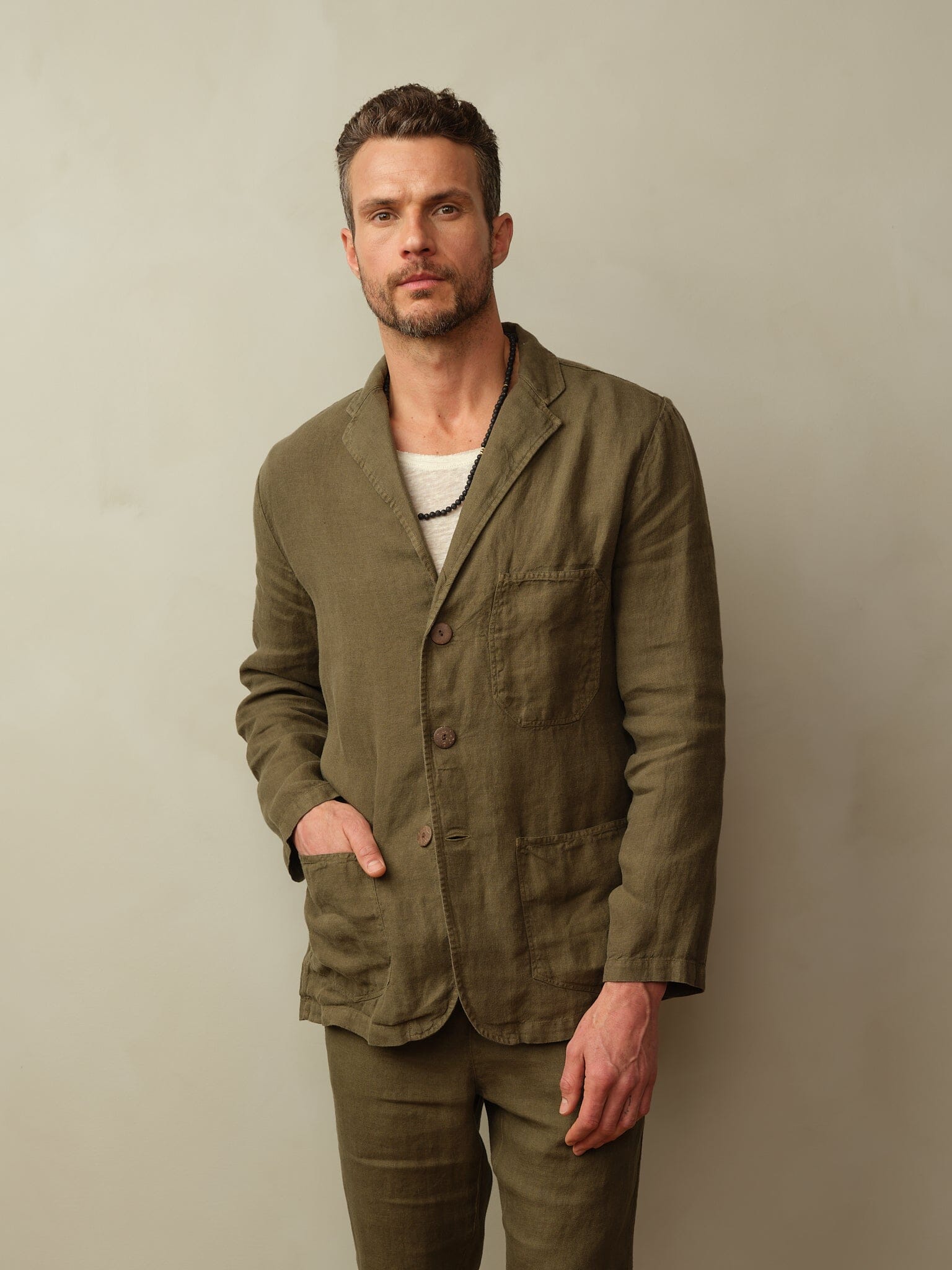 Biarritz Blazer in Linen