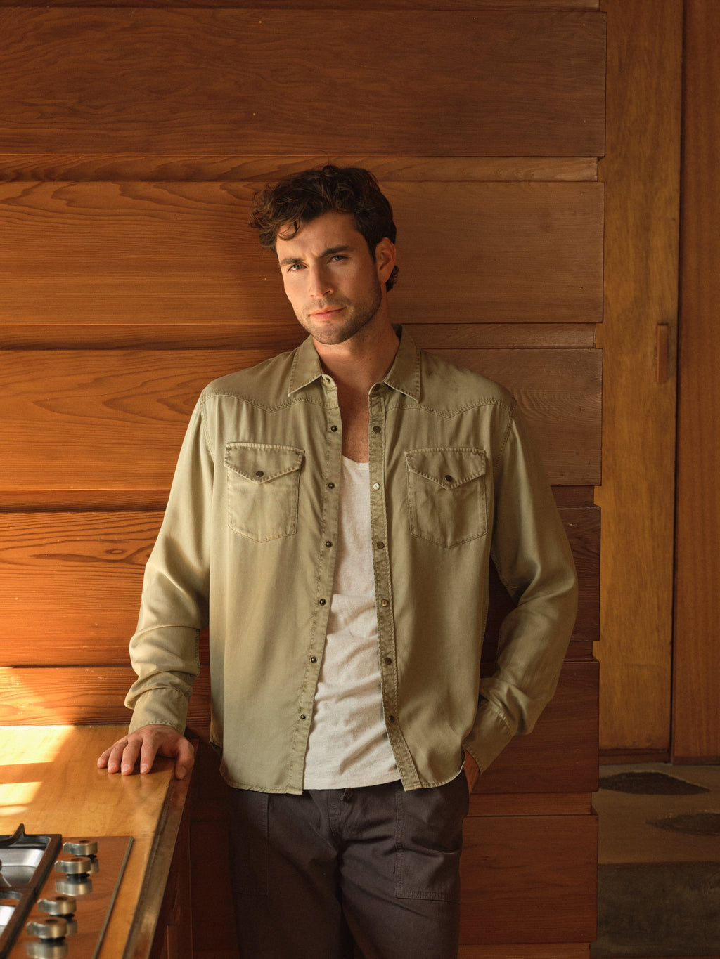 Cash Western Shirt in Lyocell