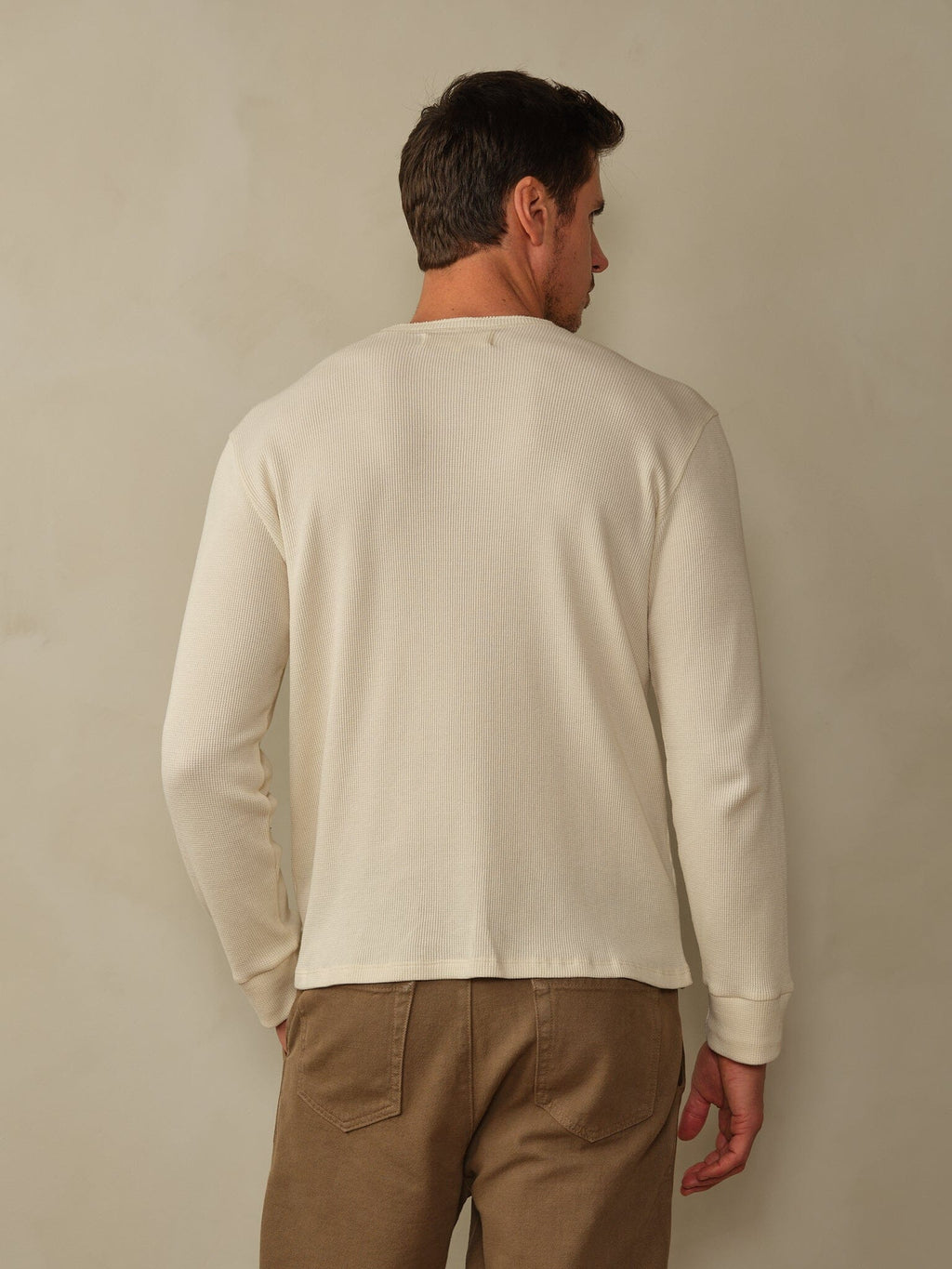 Crosby Henley in Waffle Knit