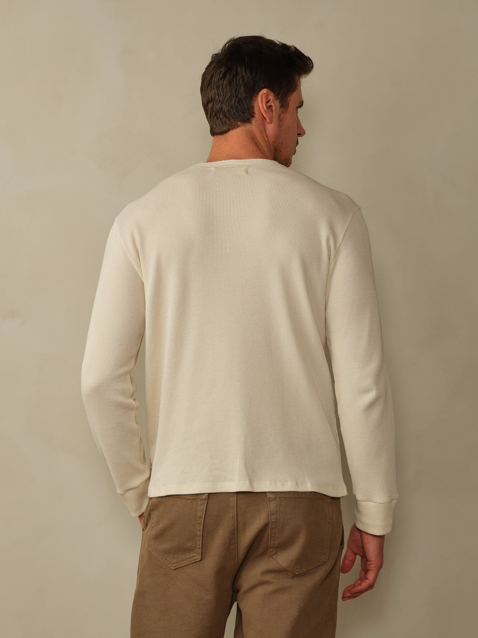 Crosby Henley in Waffle Knit