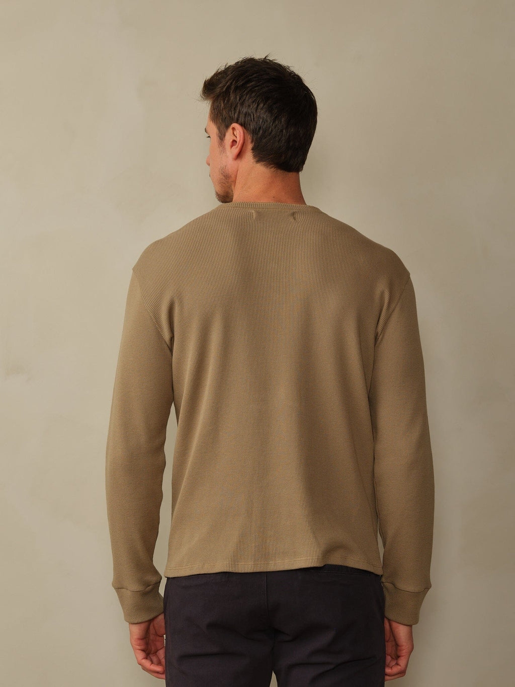 Crosby Henley in Waffle Knit