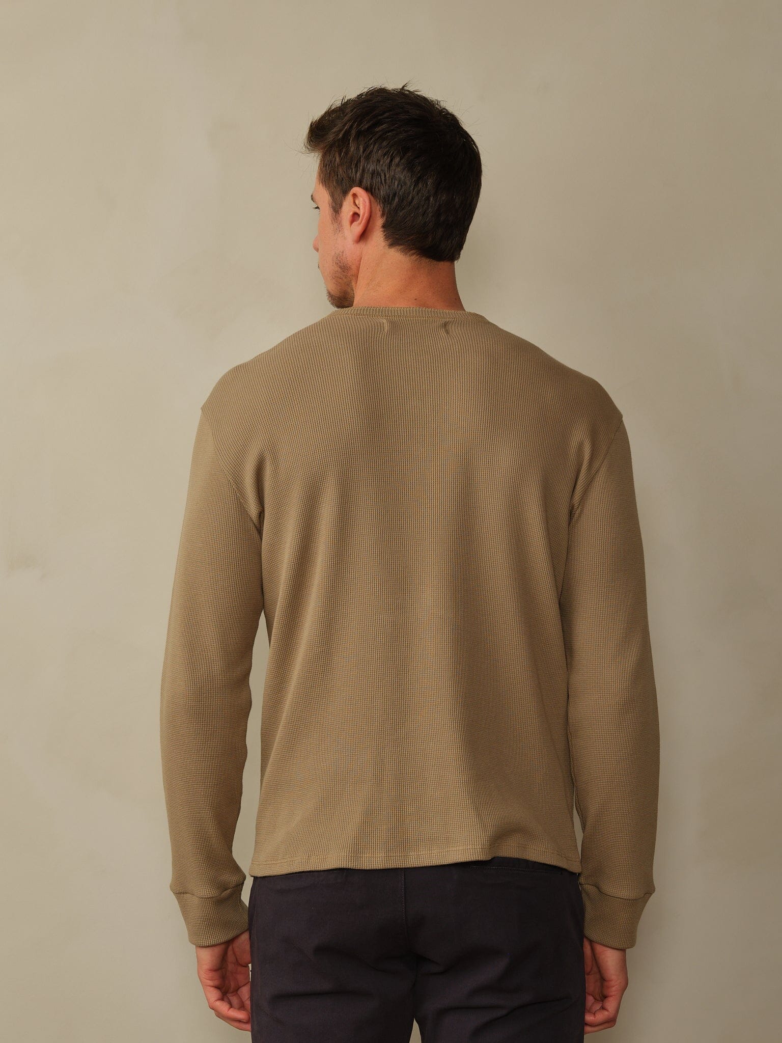 Crosby Henley in Waffle Knit