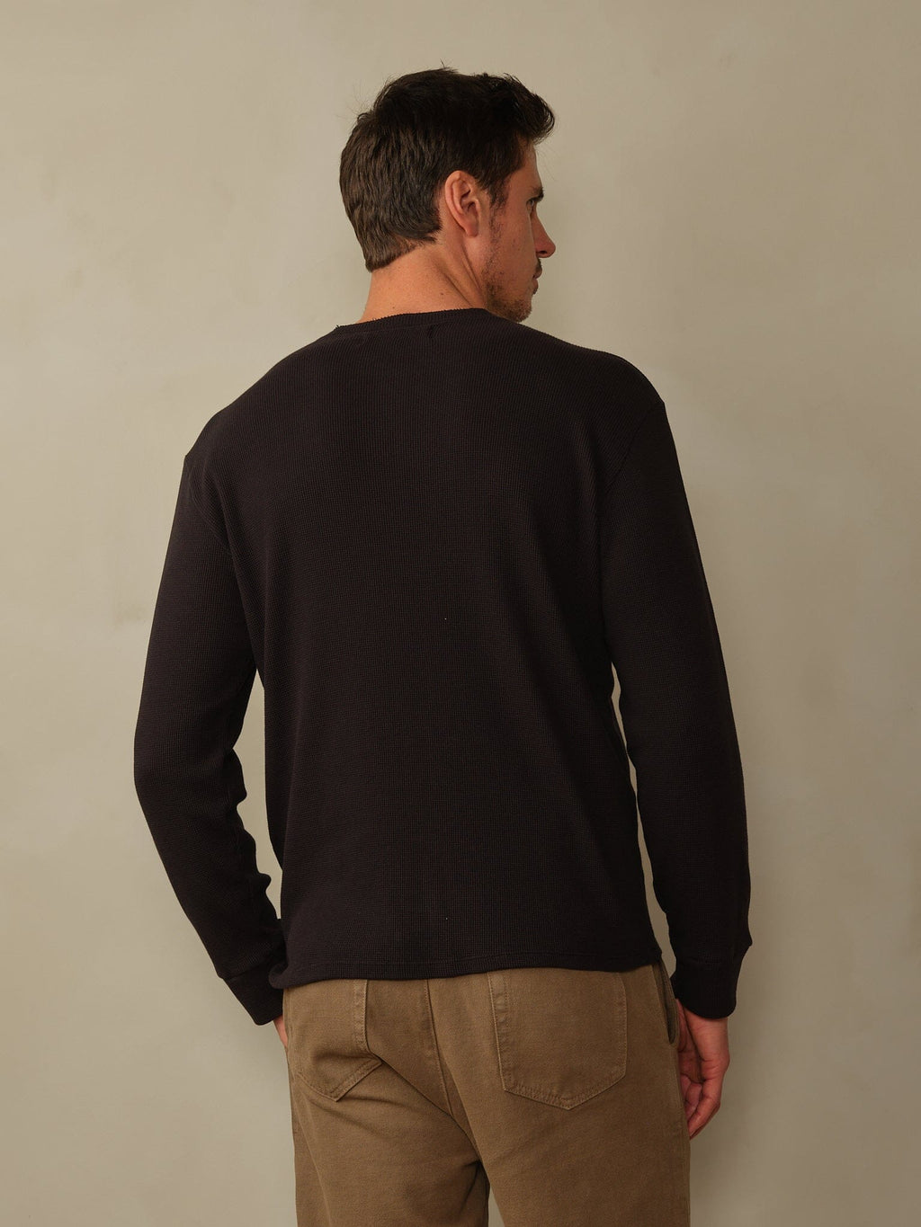Crosby Henley in Waffle Knit