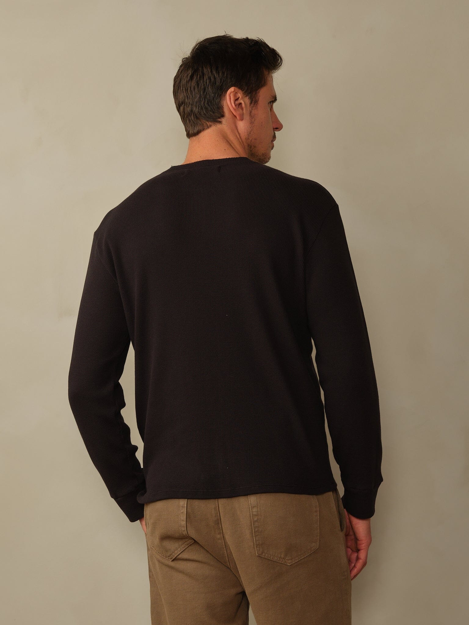 Crosby Henley in Waffle Knit