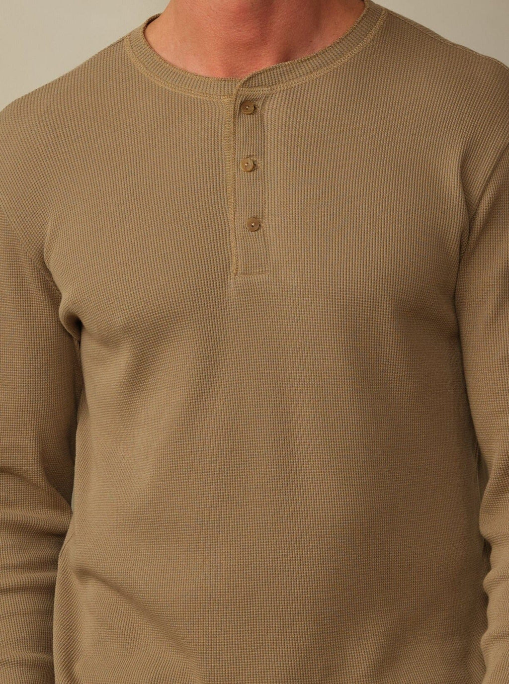 Crosby Henley in Waffle Knit