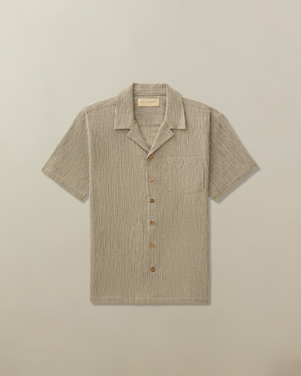 Fez Shirt in Organic Cotton Seersucker
