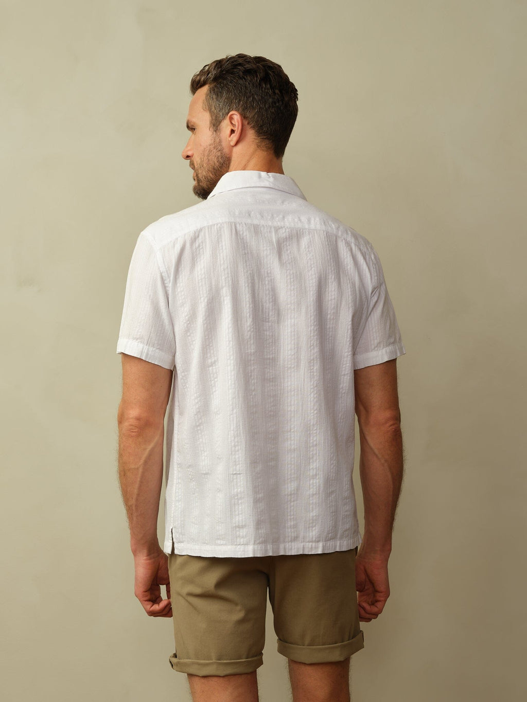 Fez Shirt in Cotton Dobby