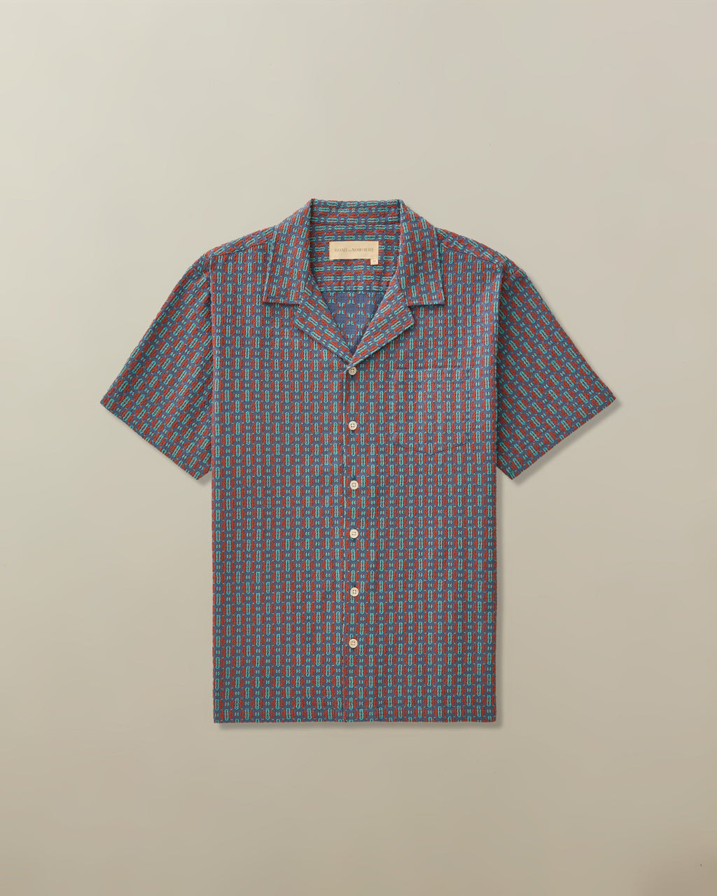 Fez Shirt in Cotton Dobby