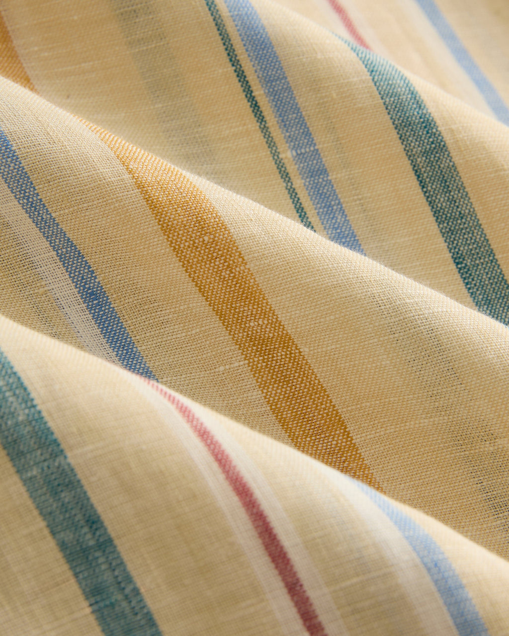 Fez Shirt in Striped Linen