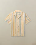 Fez Shirt in Striped Linen