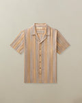 Fez Shirt in Striped Linen