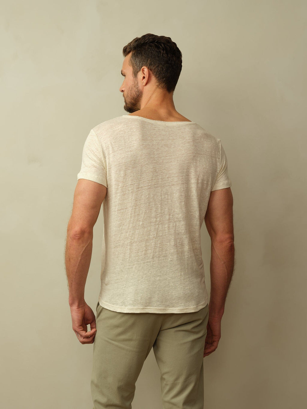 Fischer Boatneck Tee in Linen