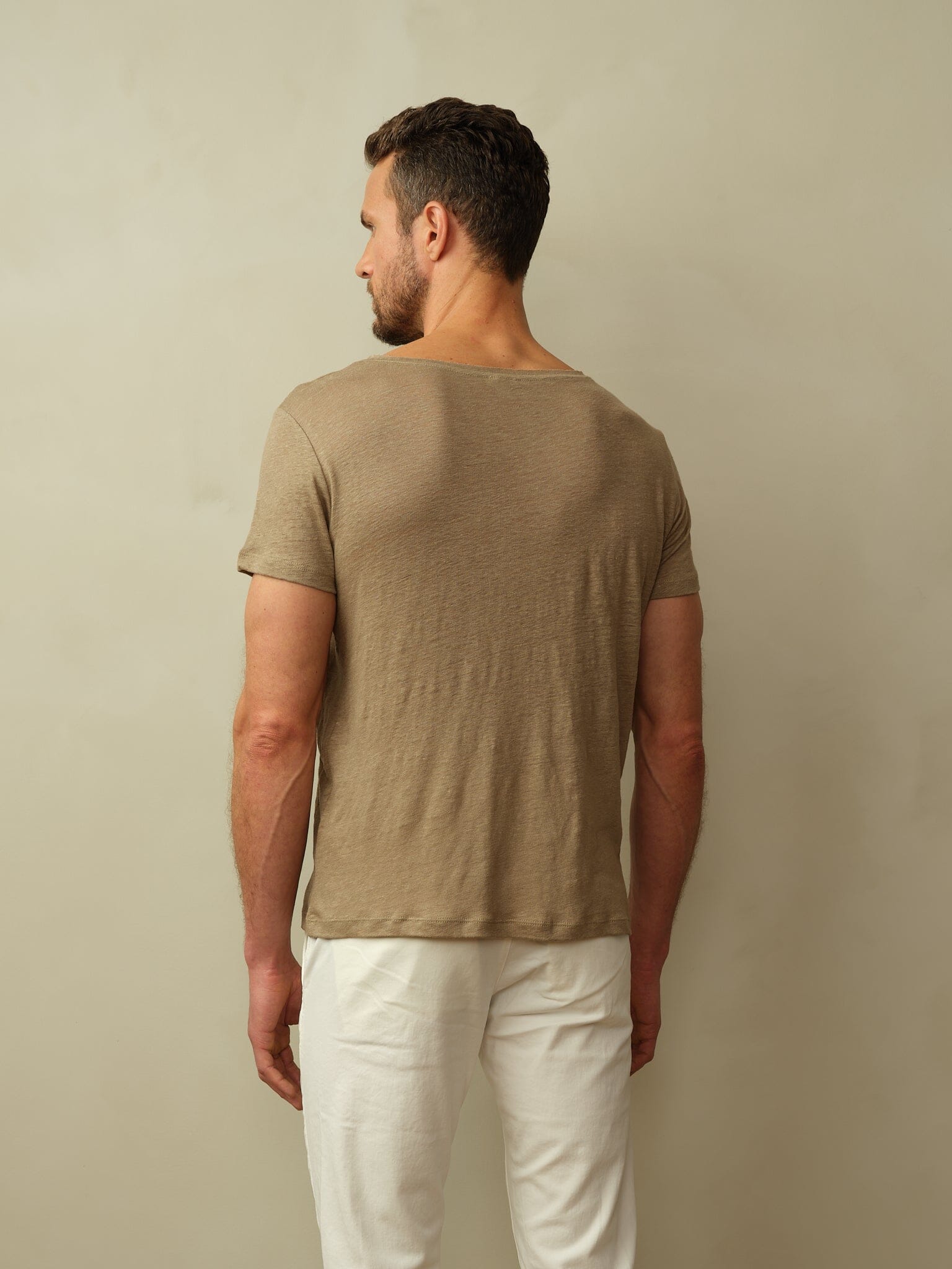 Fischer Boatneck Tee in Linen