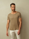 Fischer Boatneck Tee in Linen