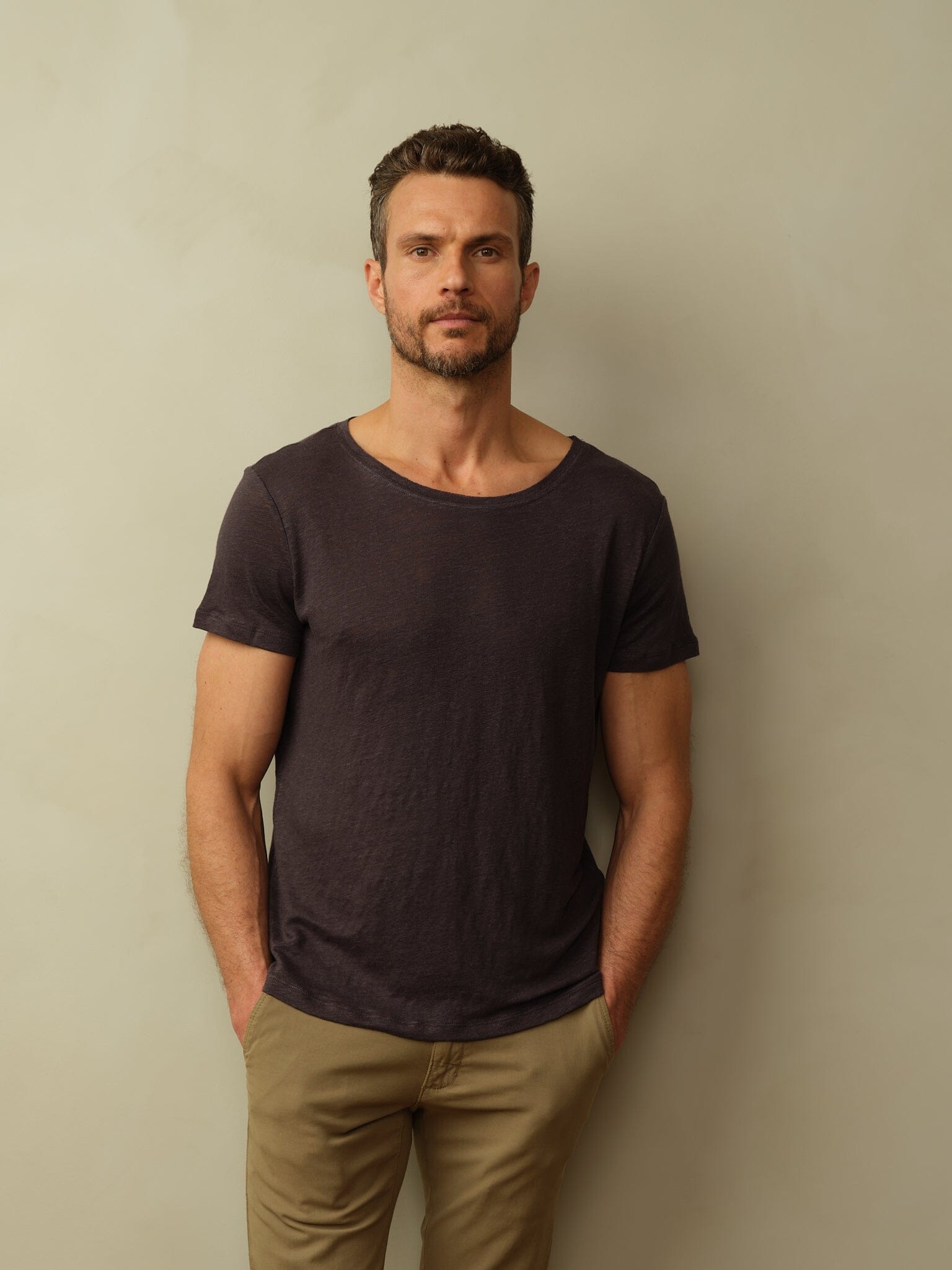 Fischer Boatneck Tee in Linen