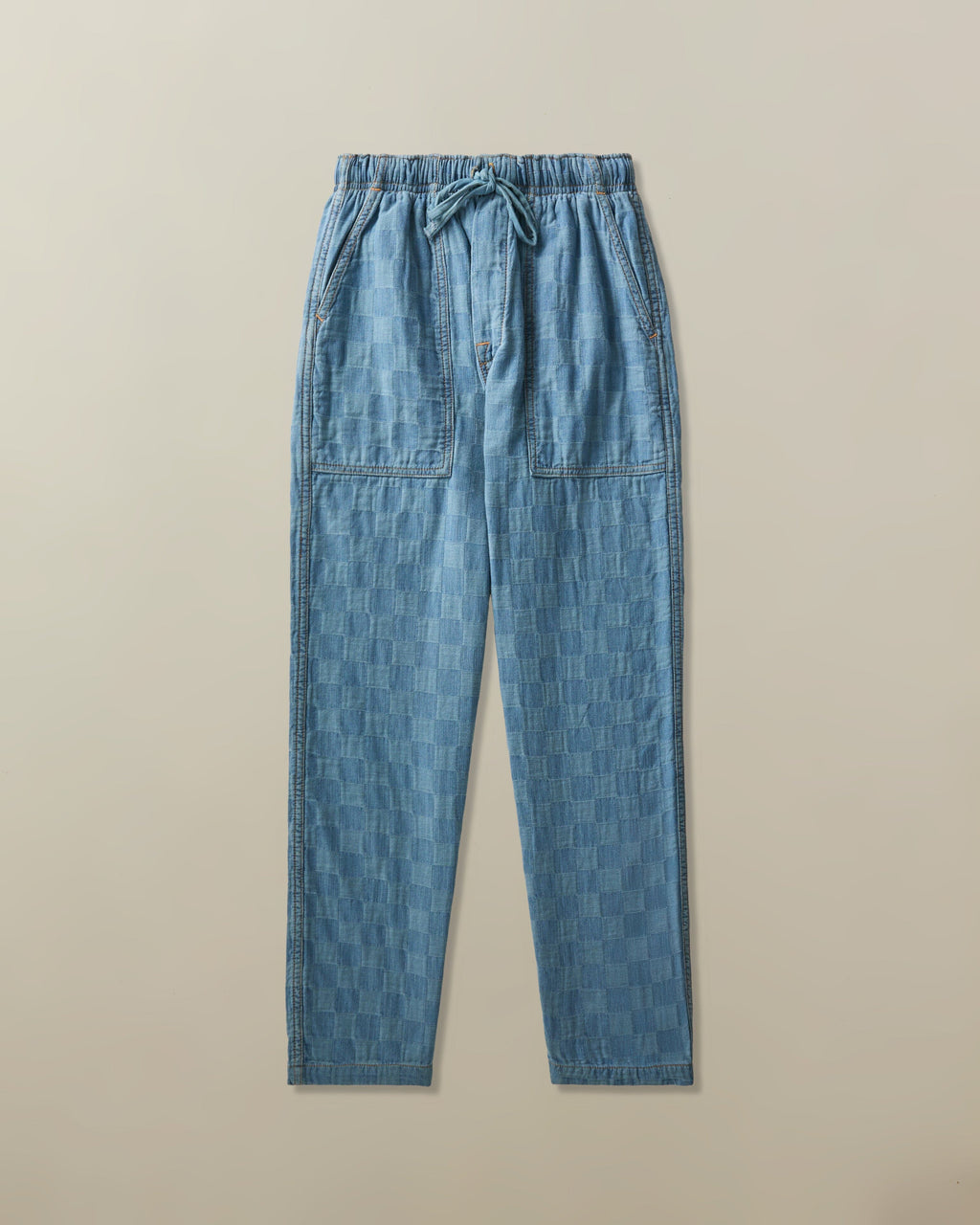 Harbor Pant in Patchwork Denim