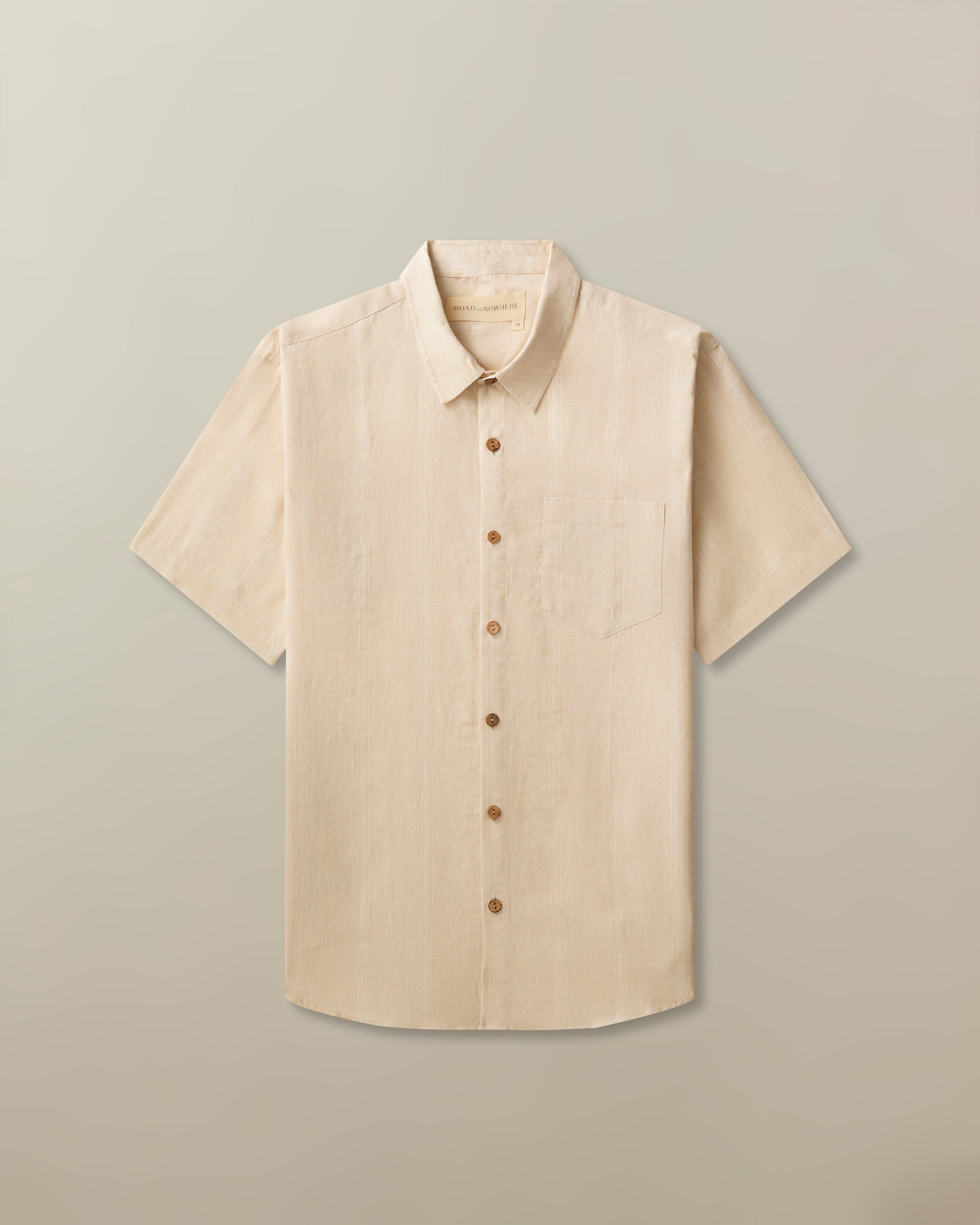 Hudson Shirt in Linen Jacquard