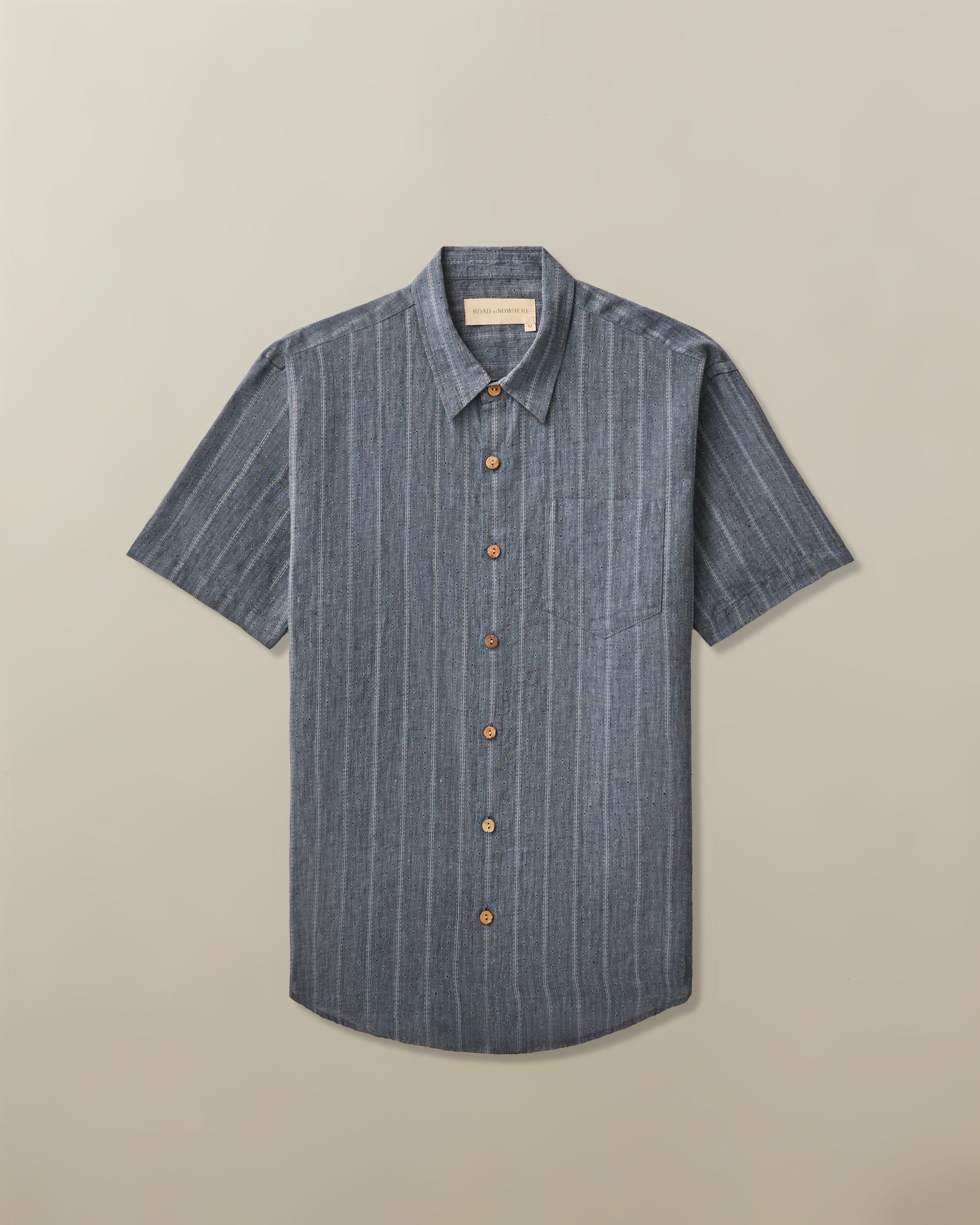 Hudson Shirt in Linen Jacquard